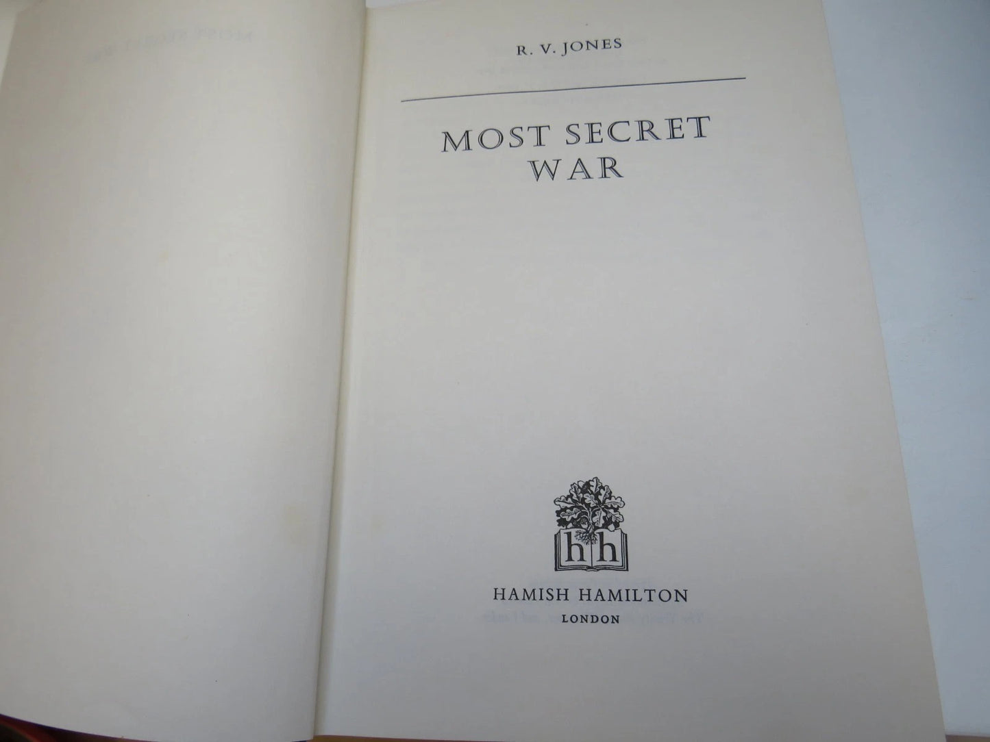 Most Secret War by R. V. Jones, Book Image 4