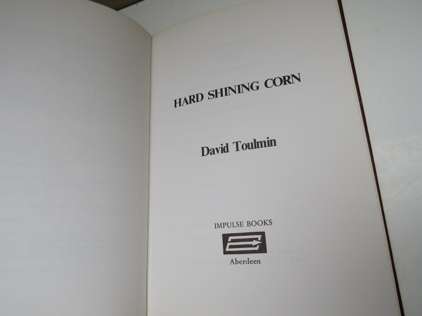 Hard Shining Corn by David Toulmin 1972
