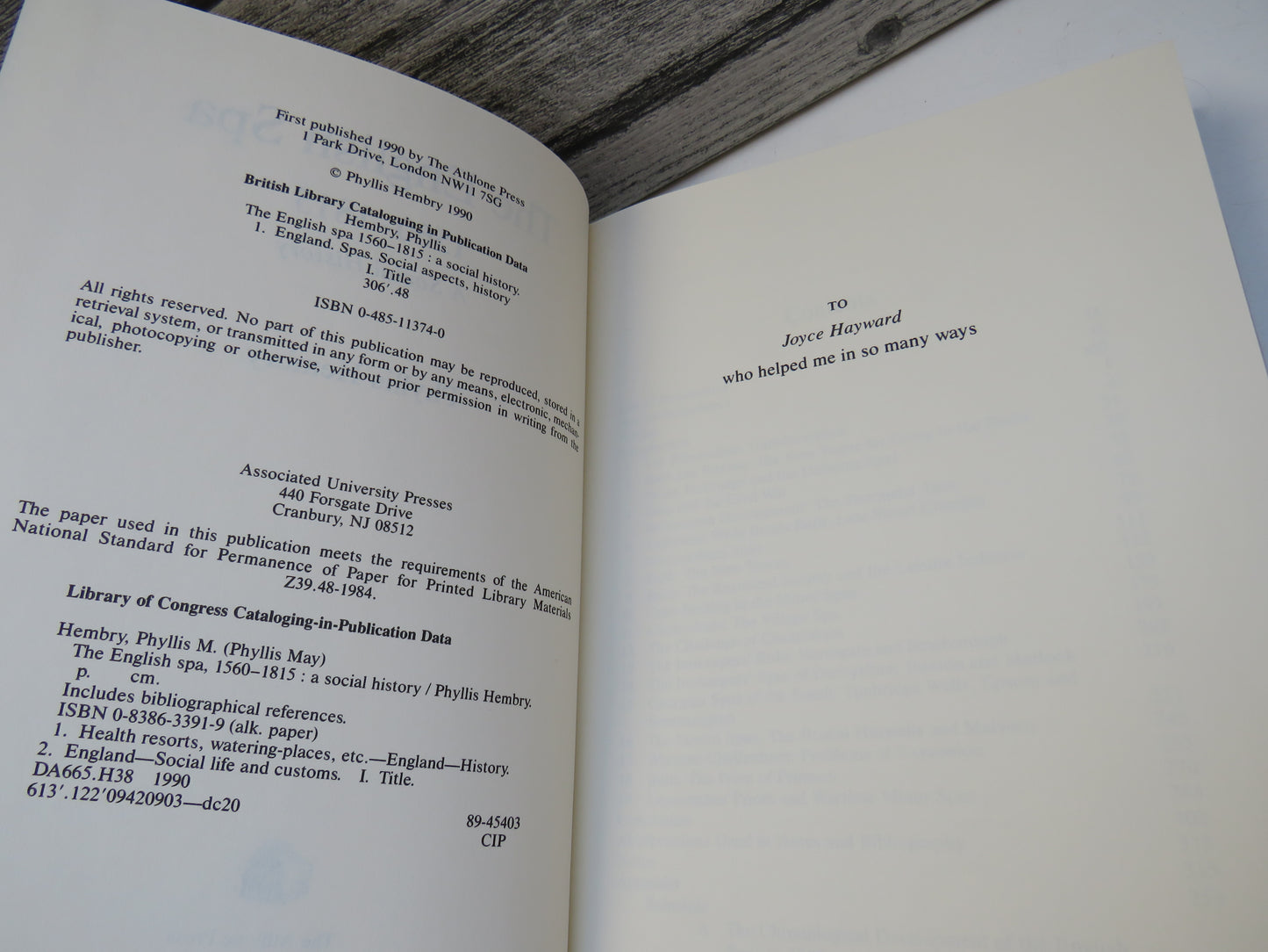 The English Spa 1560-1815 A Social History By Phyllis Hembry 1990