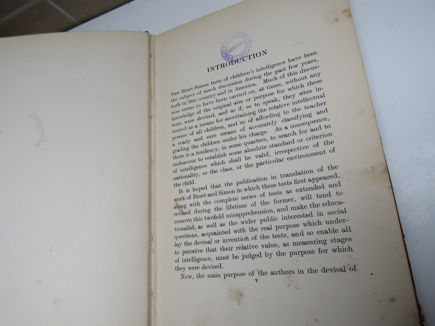 Mentally Defective Children by Alfred Binet and Th. Simon 1914