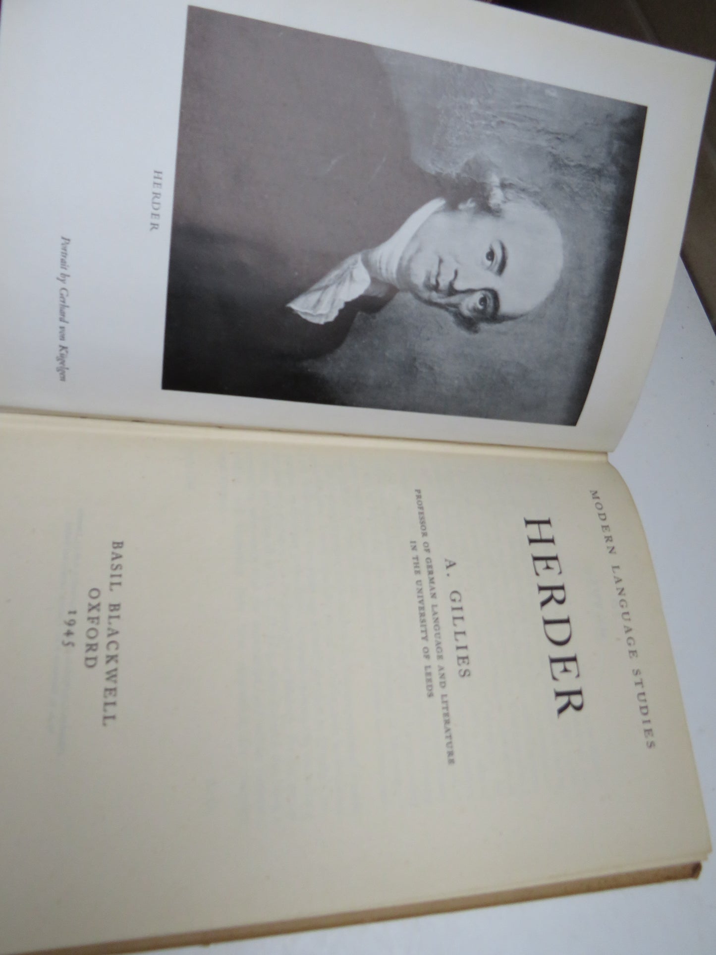 Modern Language Studies Herder By A. Gillies 1945