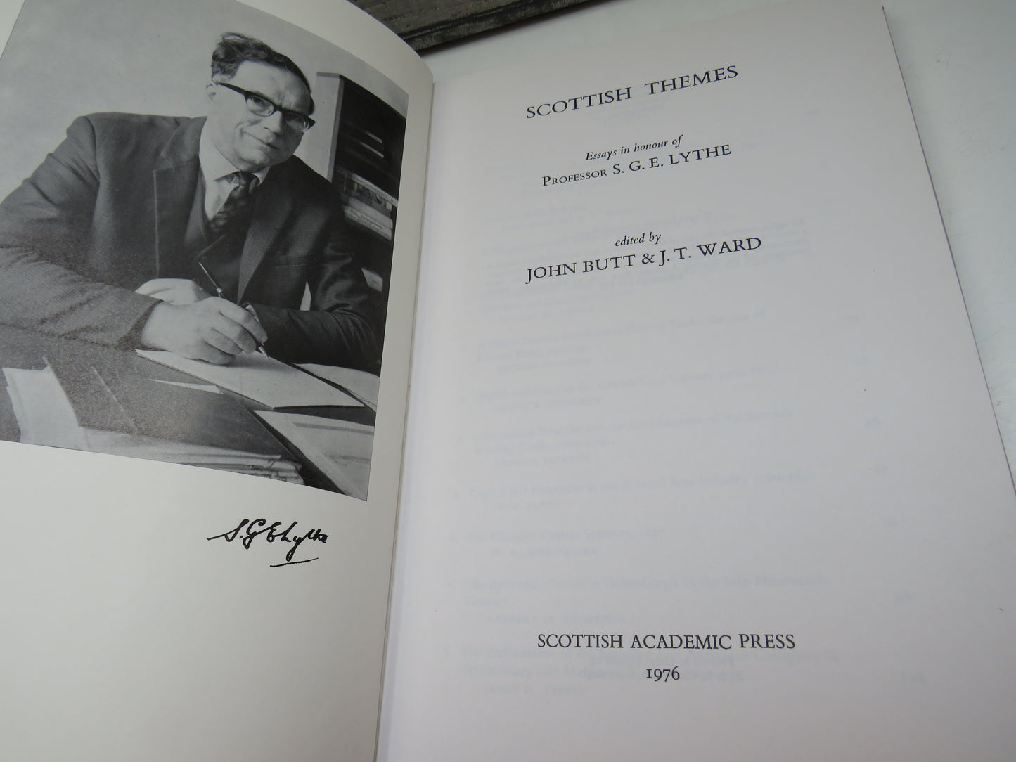 Scottish Themes Essays In Honour of Professor S. G. E. Lythe 1976
