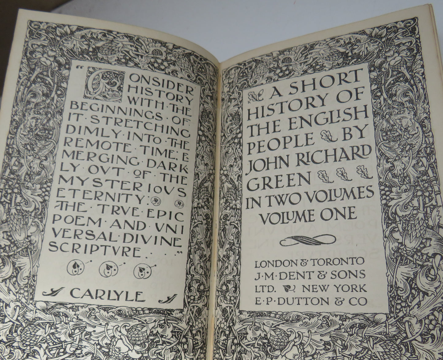 A Short History of the English People by John Richard Green, Volume One