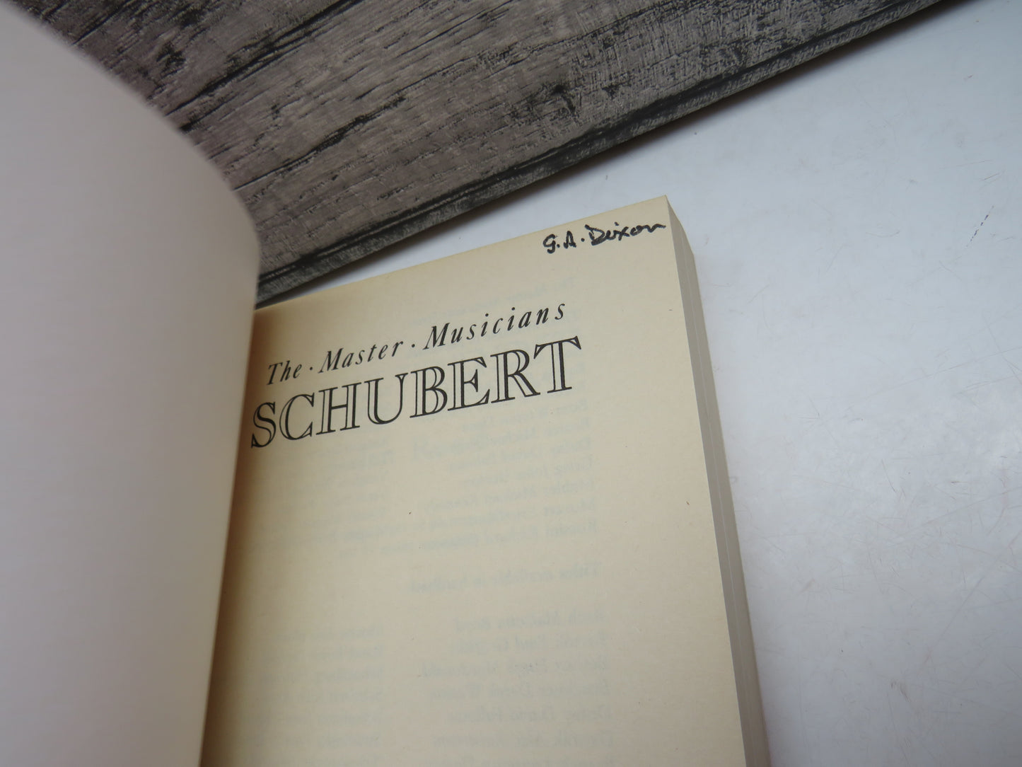 The Master Musicians Schubert By John Reed 1988