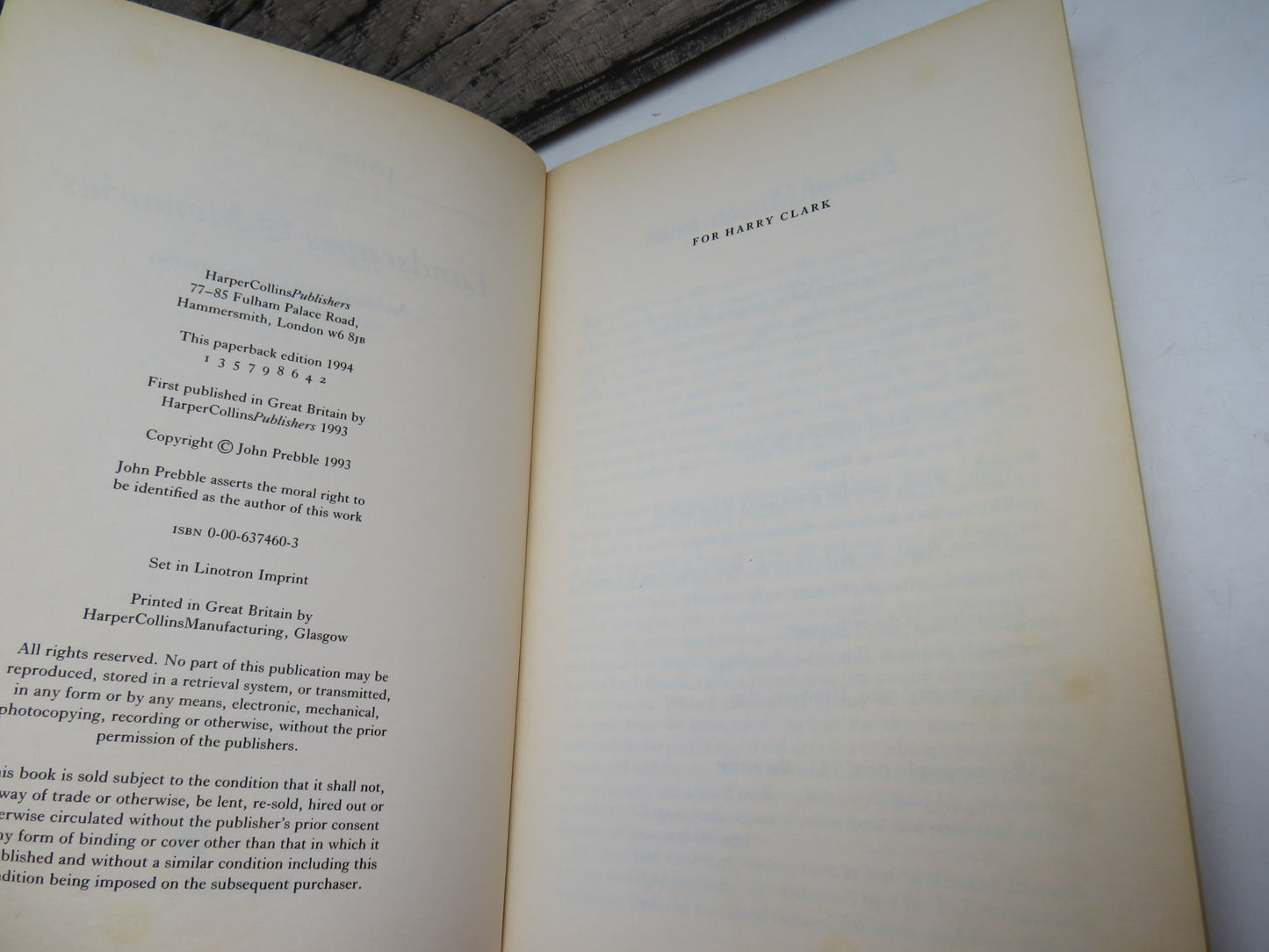 Landscapes & Memories An Intermittent Autobiography By John Prebble 1993