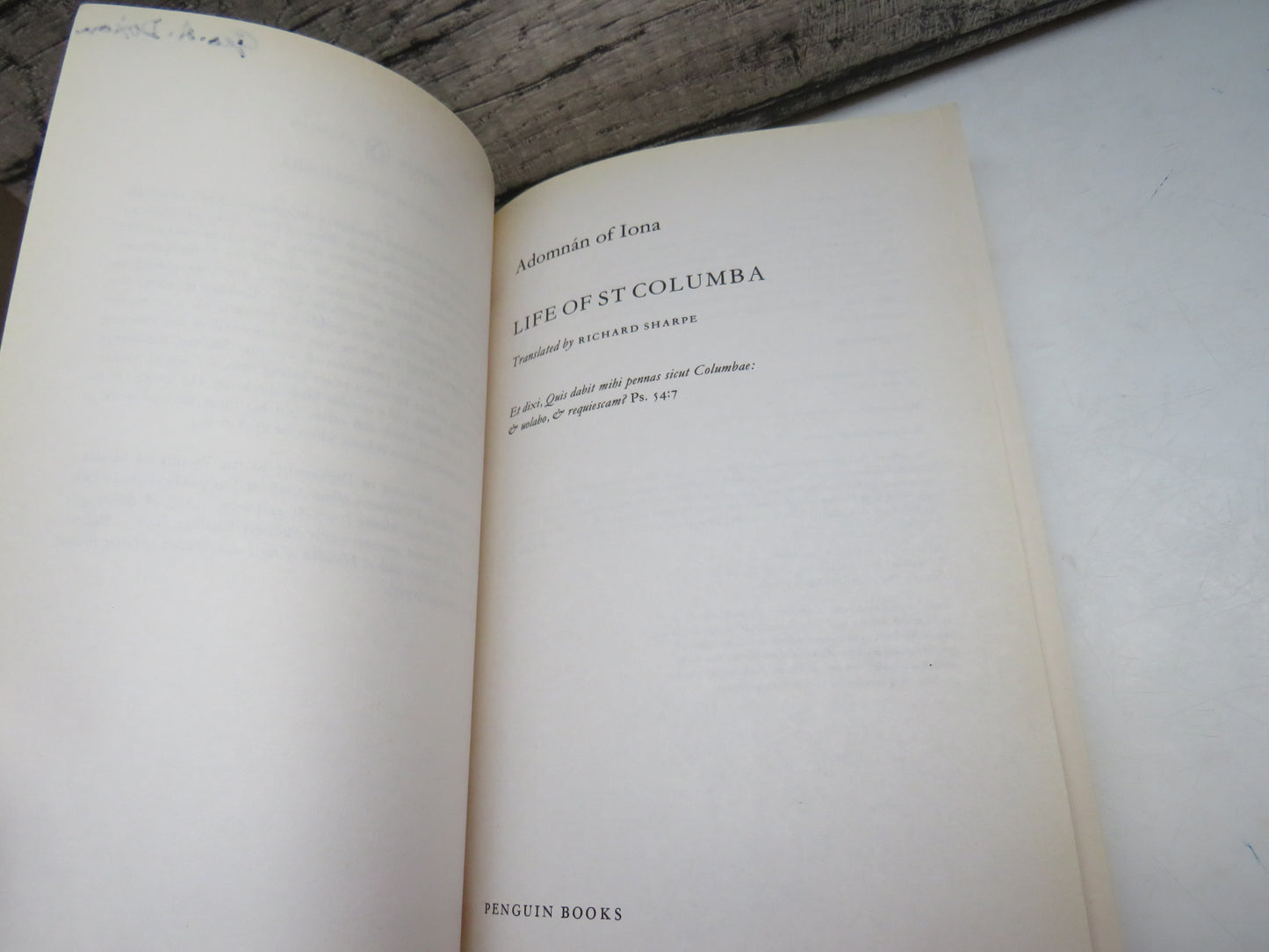 Adomnan of Iona Life of St Columba Translated By Richard Sharpe 1995