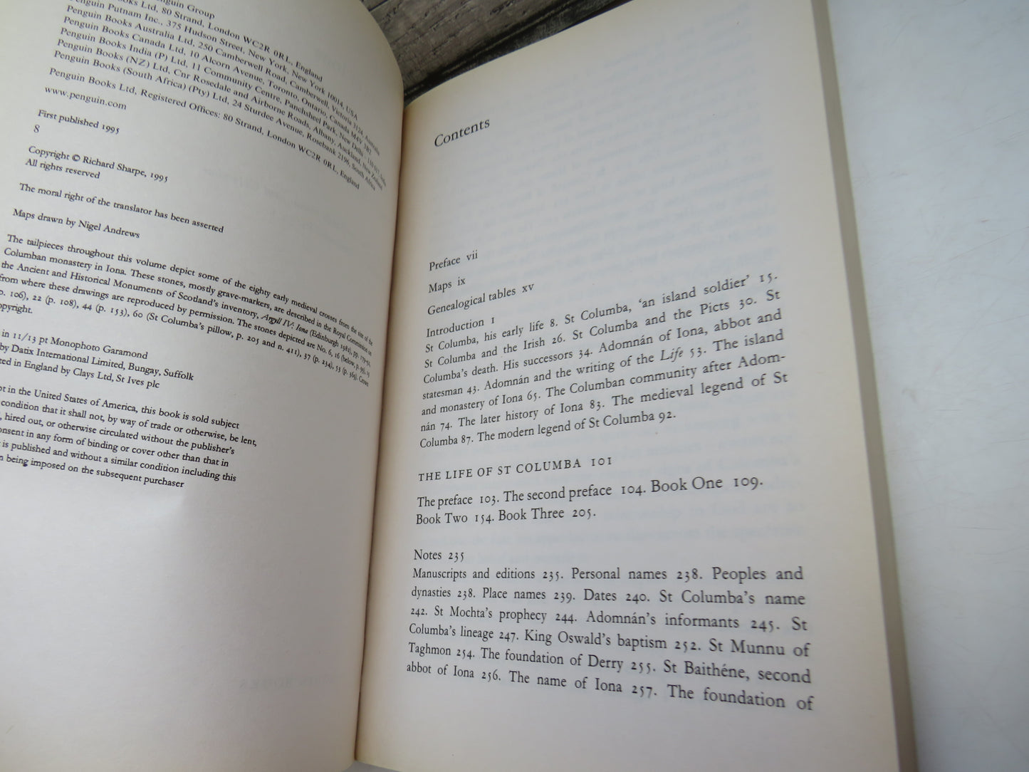 Adomnan of Iona Life of St Columba Translated By Richard Sharpe 1995
