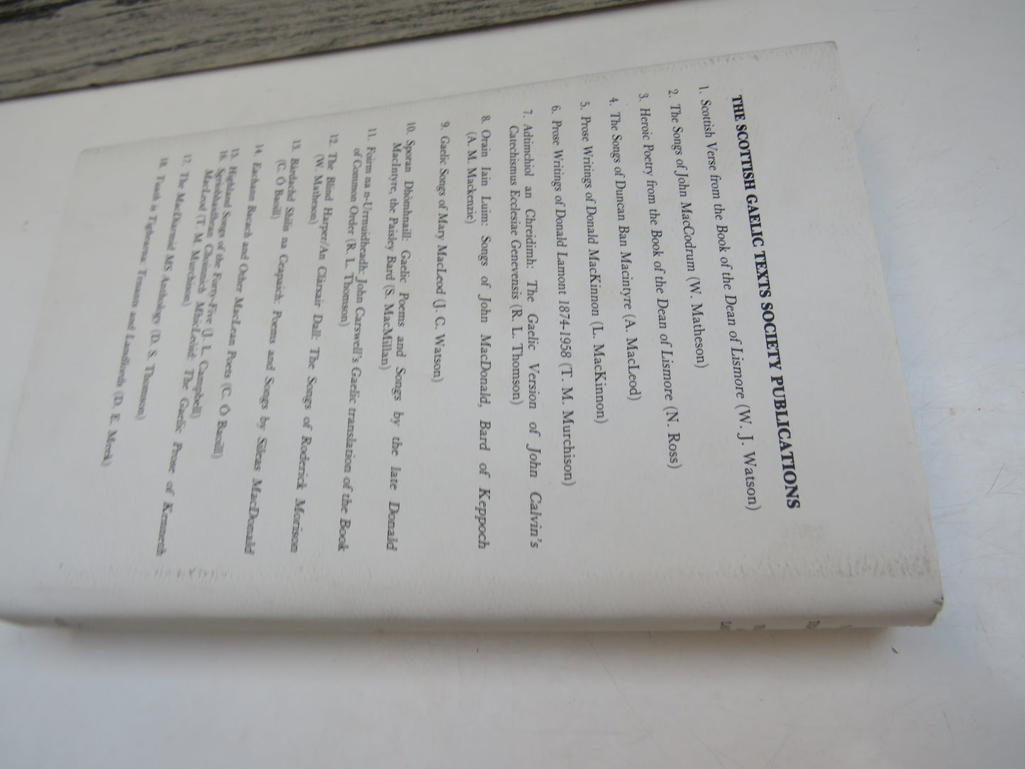 Tuath Is Tighearna Tenants and Landlords An Anthology of Gaelic Poetry of Social and Political Protest From The Clearances To The Land Agitation (1800-1890) Edited By Donald E. Meek