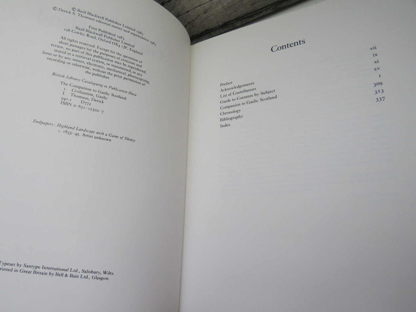 The Companion To Gaelic Scotland Edited by Derick S. Thomson 1983