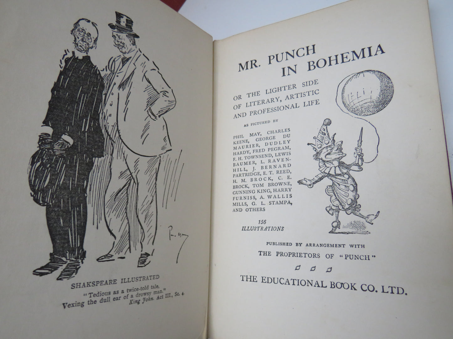 Punch Library Of Humour 6 Volumes Inc Punch At The Seaside, In Wig & Gown, Book of Sports, Scottish Humour, With The Children, In Bohemia