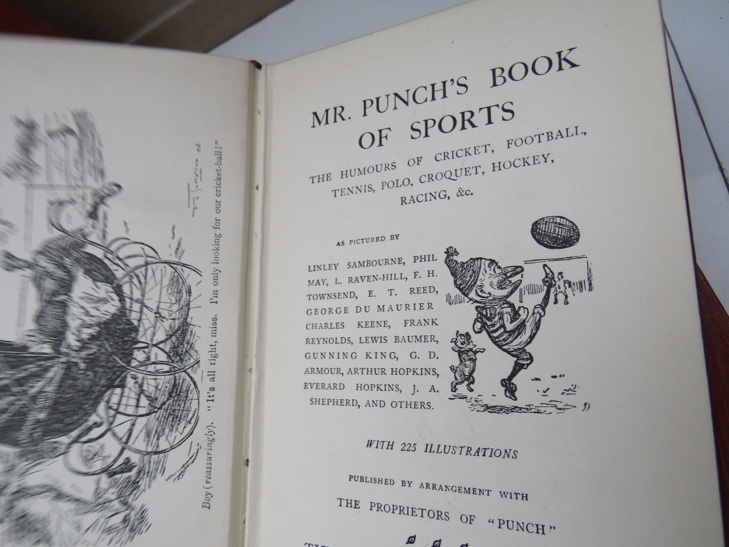 Punch Library Of Humour 6 Volumes Inc Punch At The Seaside, In Wig & Gown, Book of Sports, Scottish Humour, With The Children, In Bohemia
