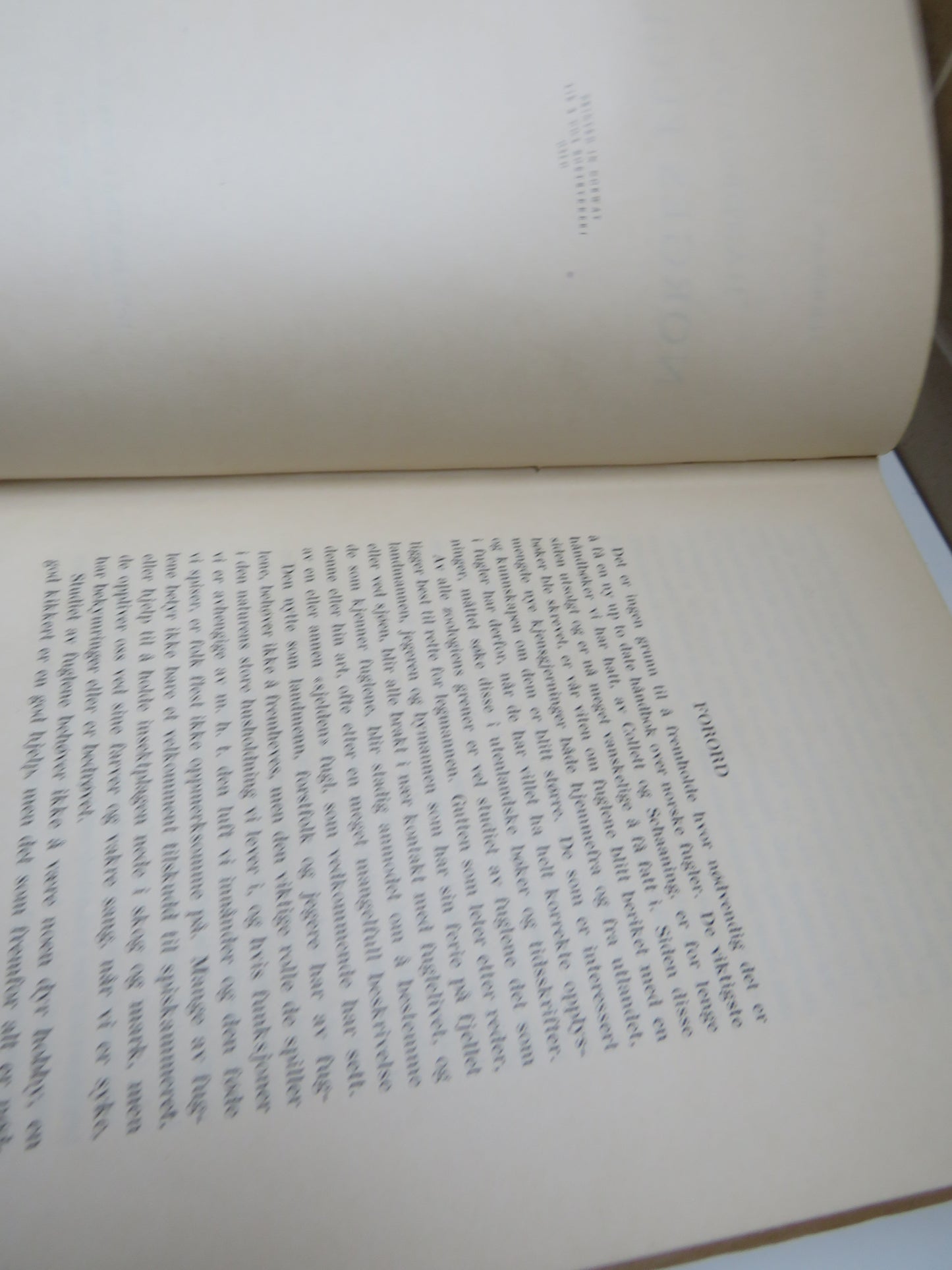 Handbok Over Norges Fugler By Herman L. Lovenskiold 1947