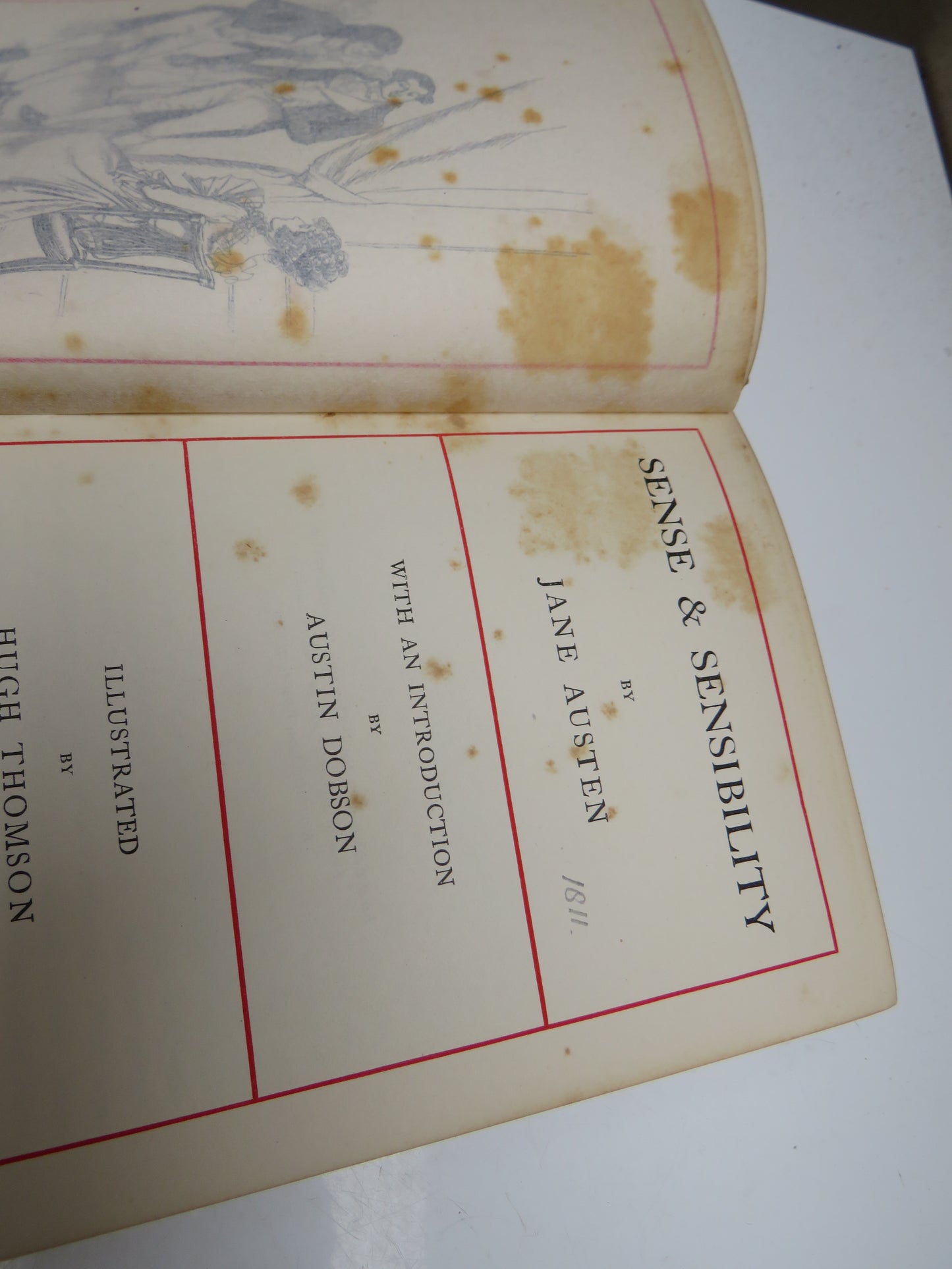 Sense & Sensibility By Jane Austen With An Intro By Austin Dobson 1909