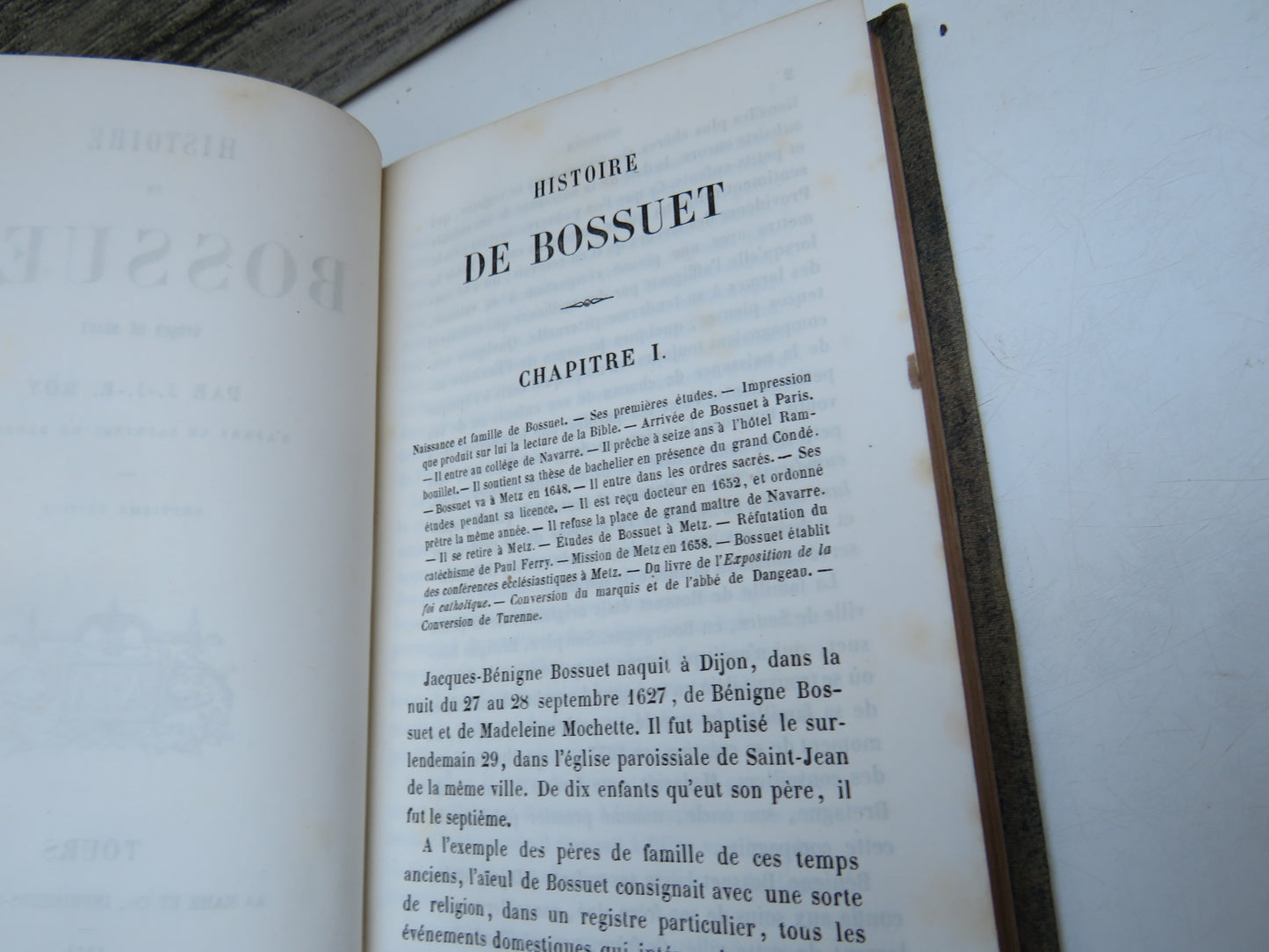 Histoire De Bossuet Eveque De Meaux By J.-J.-E. Roy 1854 Antique French Book