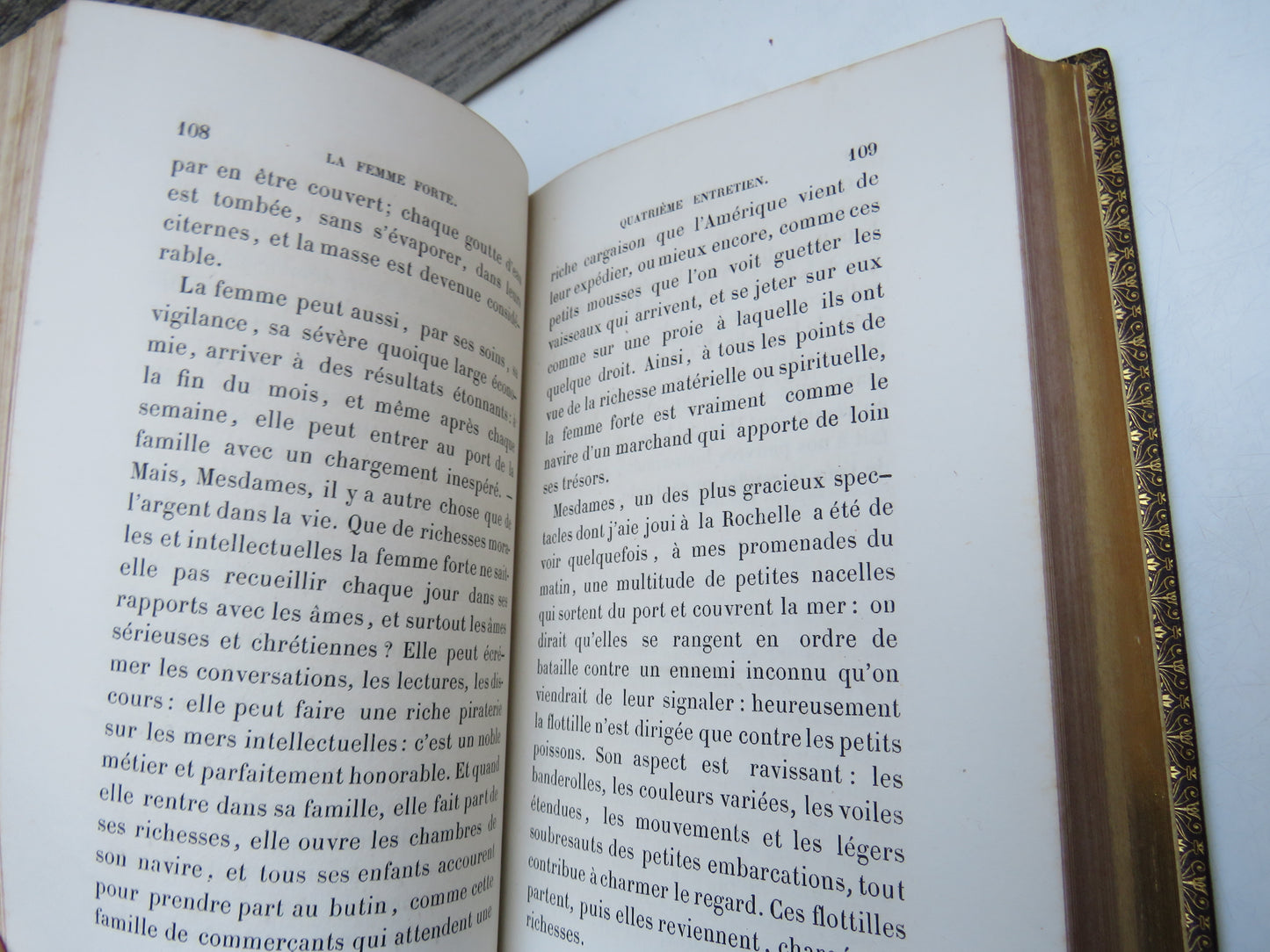 La Femme Forte Conferences Destinees Aux Femmes Du Monde Par Mgr Landriot 1867 Antique French Book