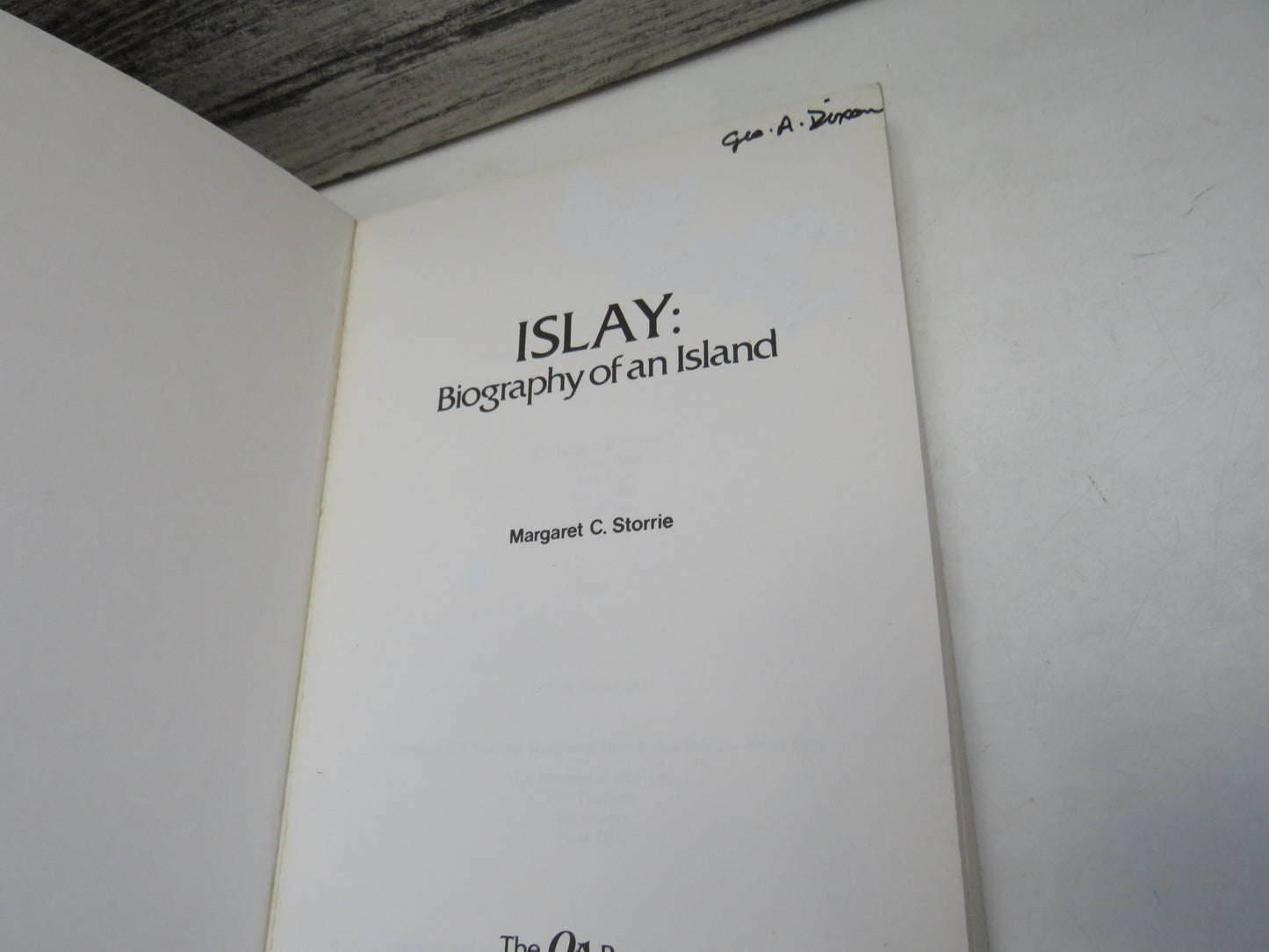 Islay: Biography of an Island by Margaret C. Storrie (Scottish History Book, 1981)