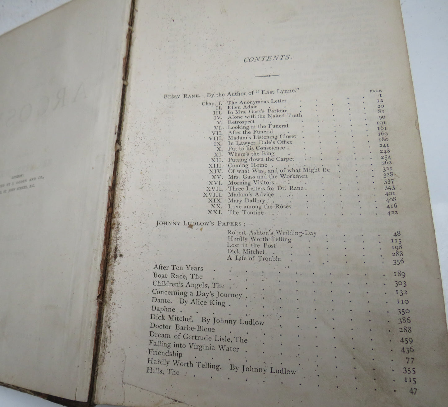 The Argosy Edited By Mrs Henry Wood Volume IX 1870