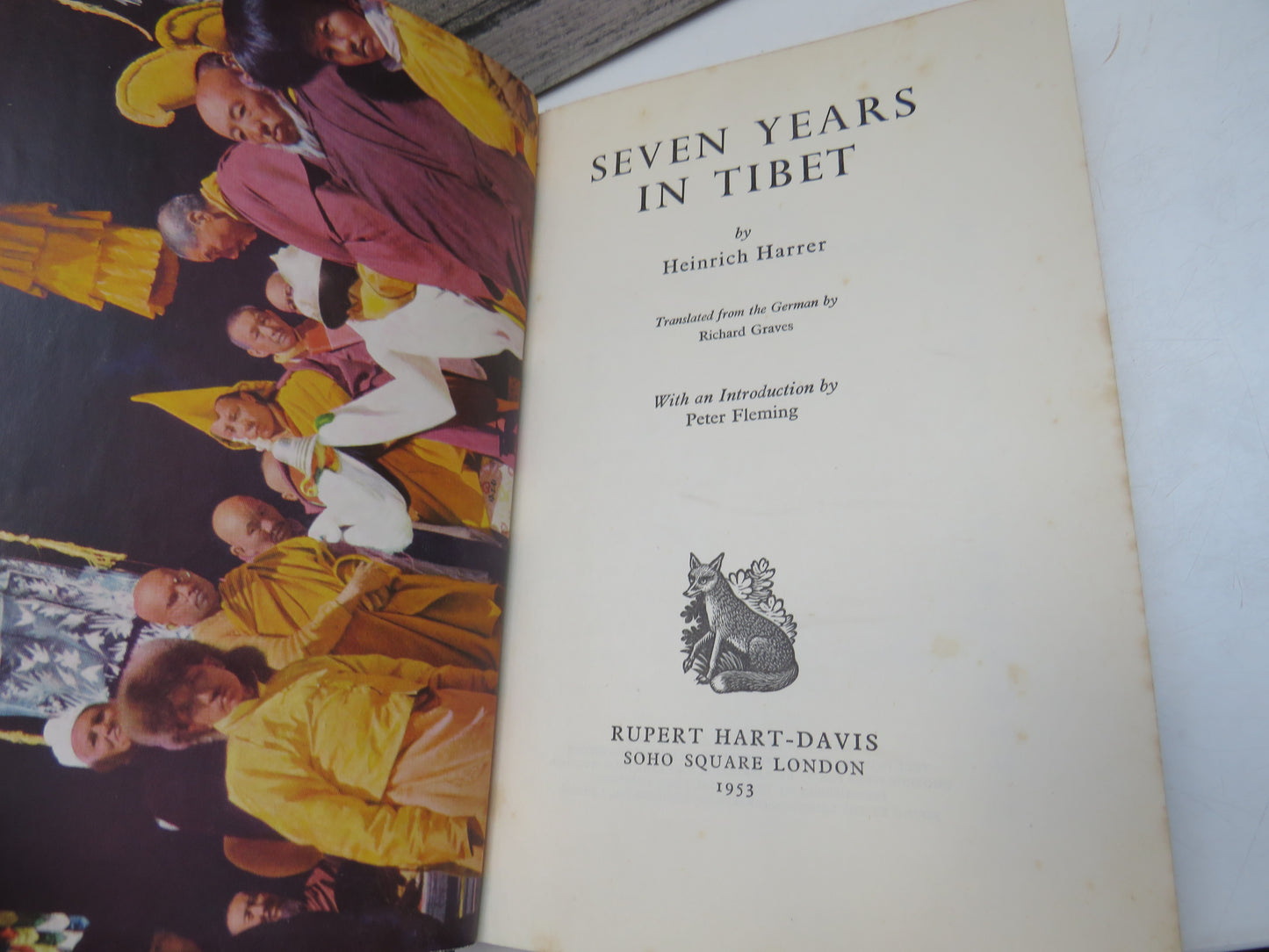 Seven Years In Tibet by Heinrich Harrer, introduction by Peter Fleming (First Edition Travel Book, 1953)
