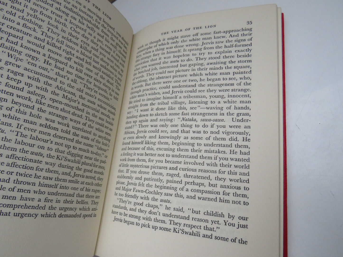 The Year of the Lion A Novel By Gerald Hanley 1955