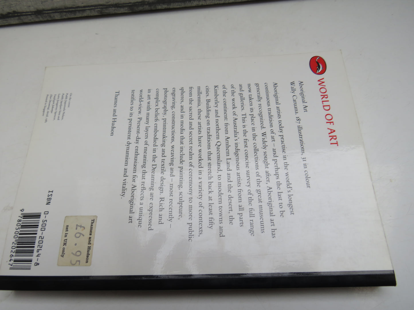 Aboriginal Art by Wally Carunana, 1993, Vintage Art Book