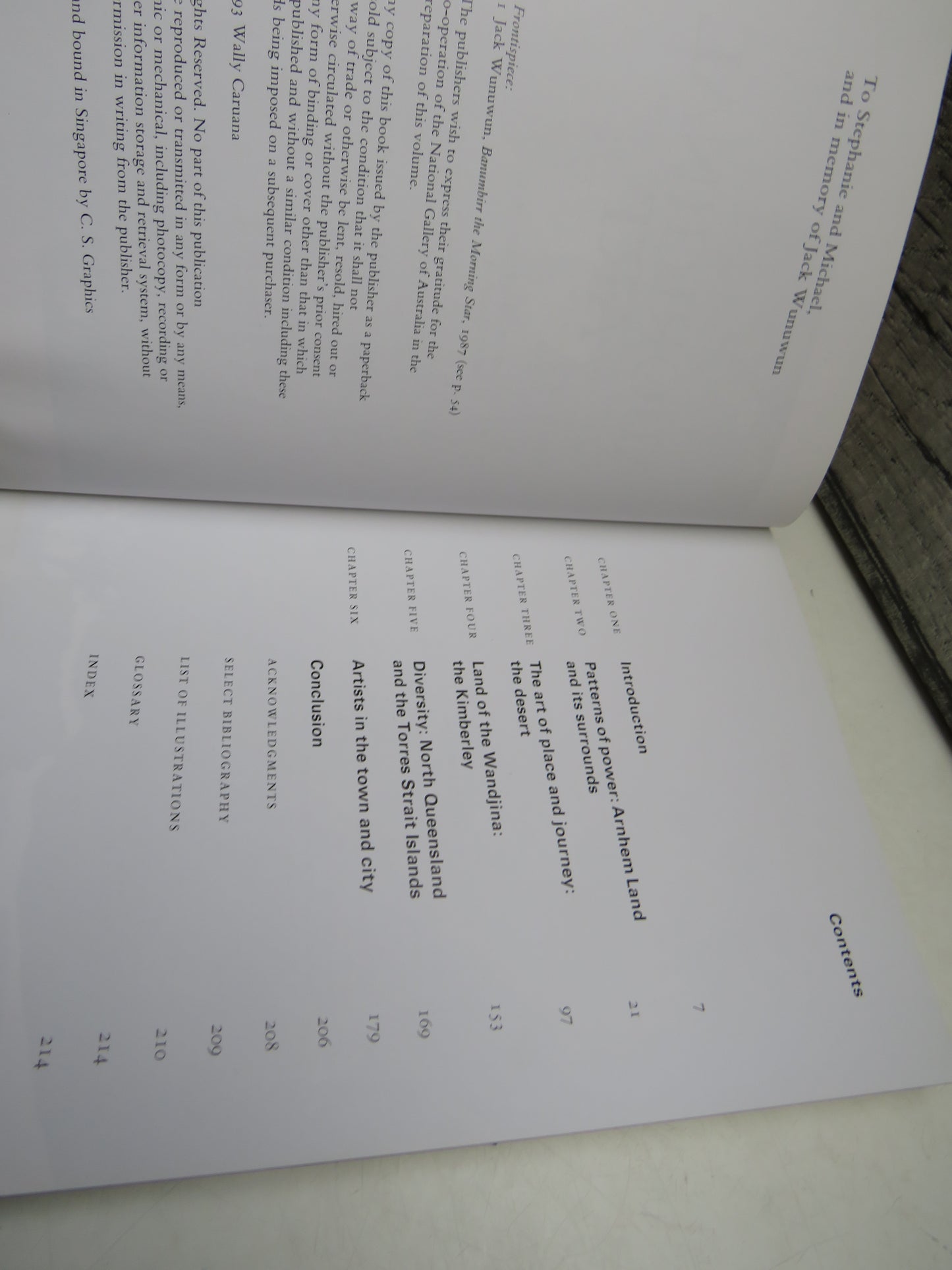 Aboriginal Art by Wally Carunana, 1993, Vintage Art Book