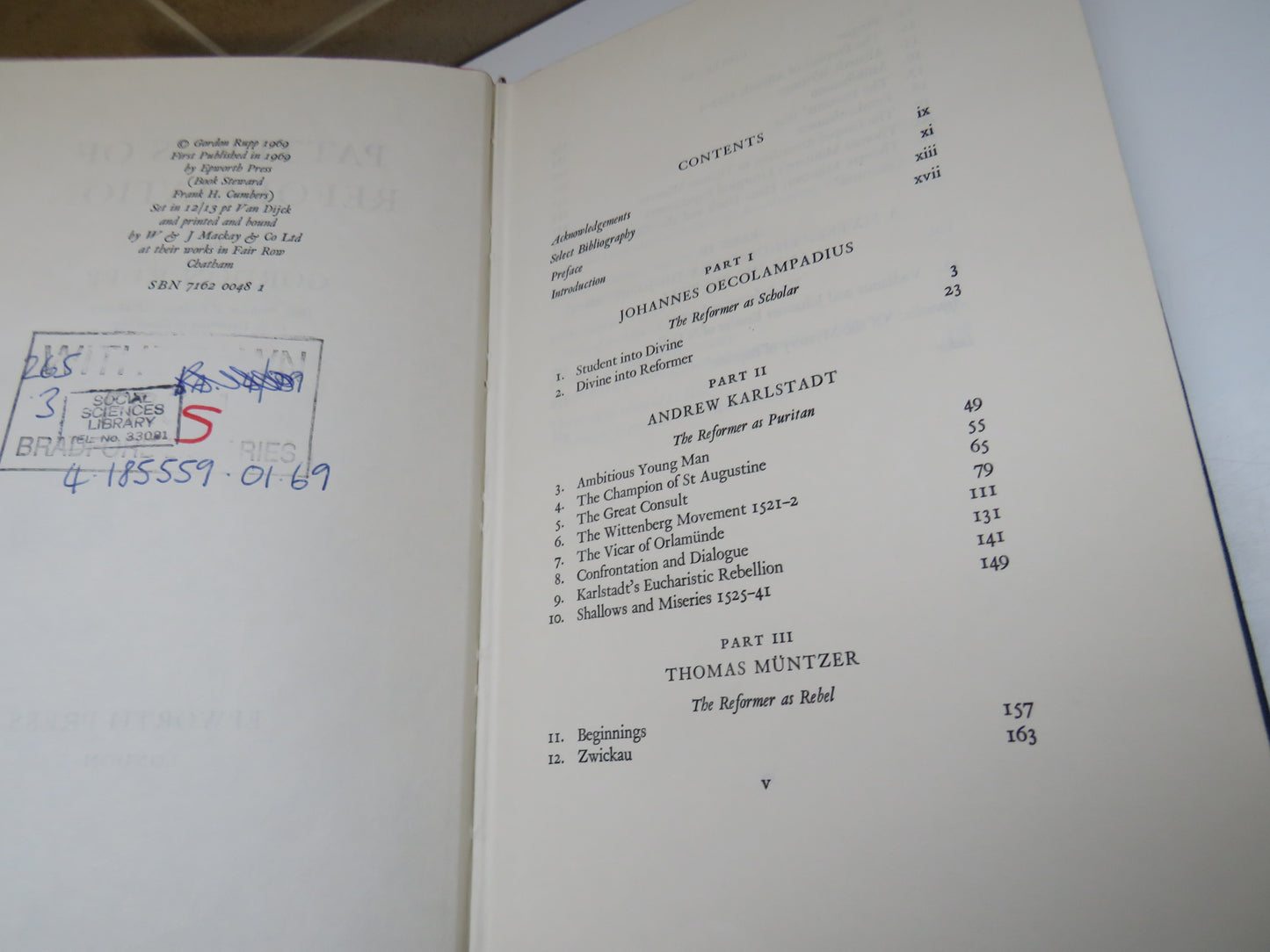 Patterns of Reformation by Gordon Rupp 1969