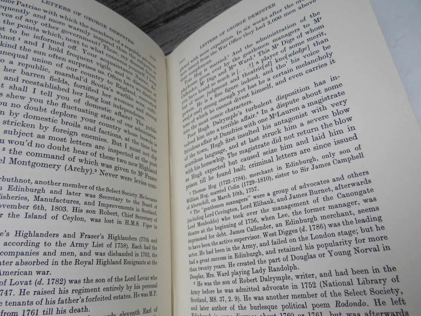 Letters of George Dempster To Sir Adam Fergusson 1756-1813 With Some Account Of His Life Edited by James Fergusson 1934