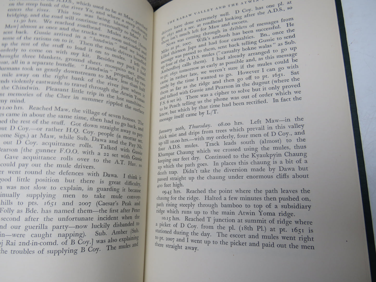 Odtaa, Being Extracts from the diary of an Officer who served with the 4/10th Gurkha Rifles in Manipur and Burma, by Anthony Charles Bickersteth, 1953