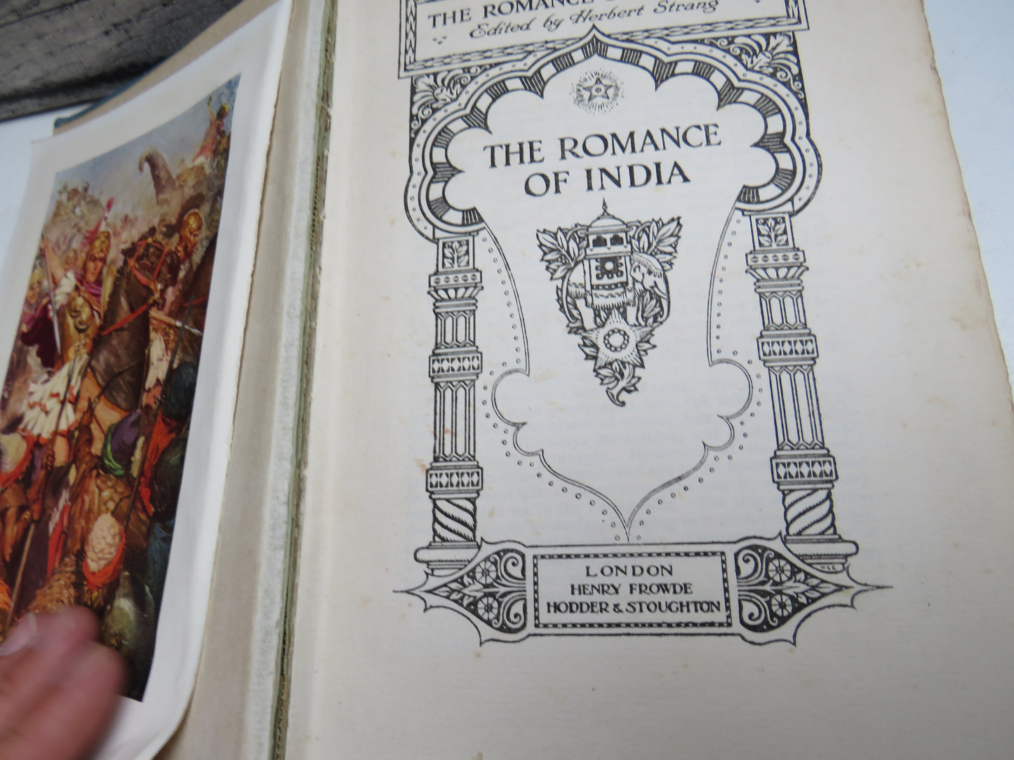 The Romance of the World, The Romance of India, edited by Herbert Strang