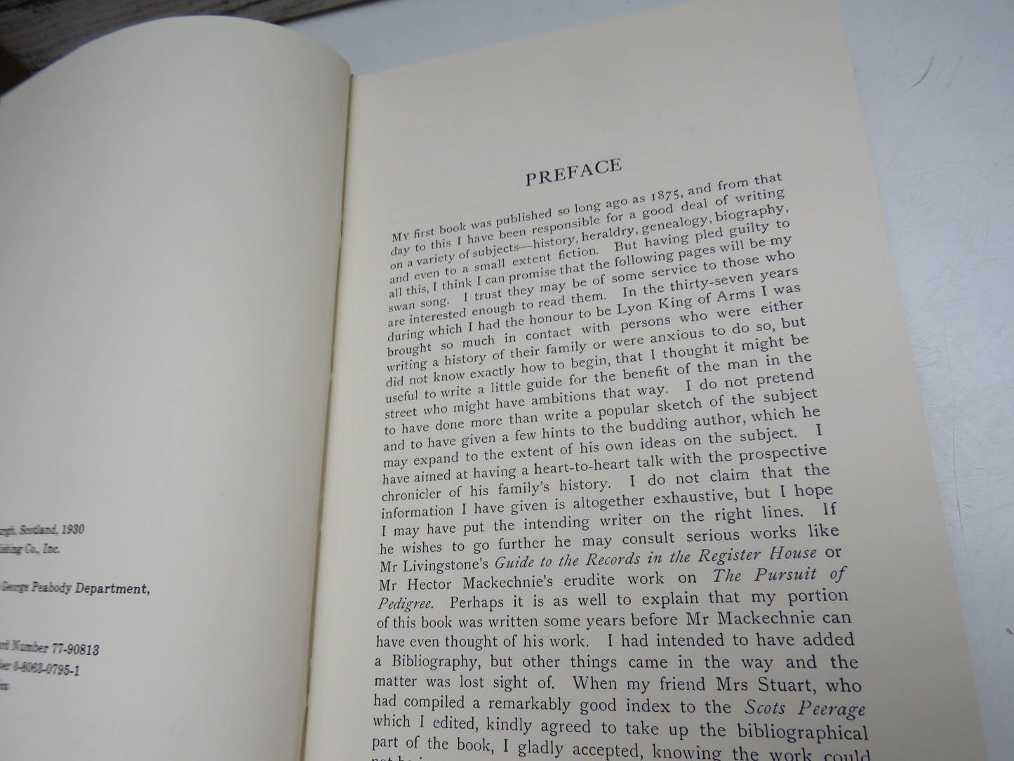 Scottish Family History A Guide To Works of Reference On The History and Genealogy of Scottish Families By Margaret Stuart 1983