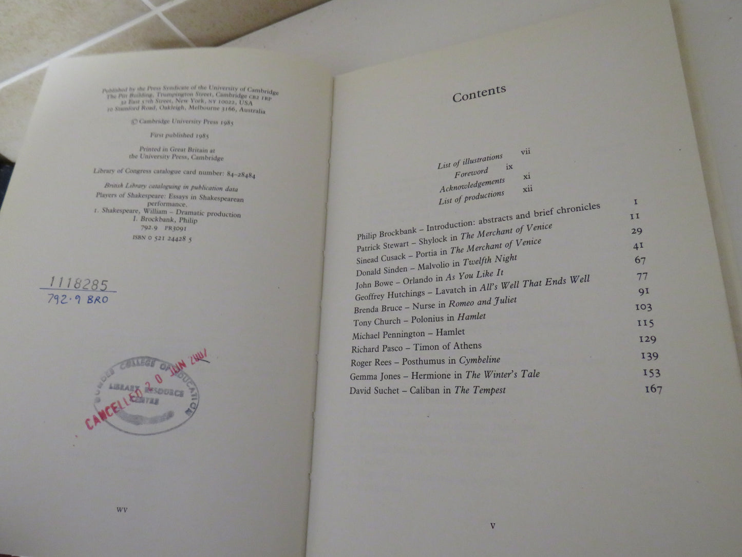 Players Of Shakespeare Essays In Shakespearean Performance By Twelve Players With The Royal Shakespeare Company 1985