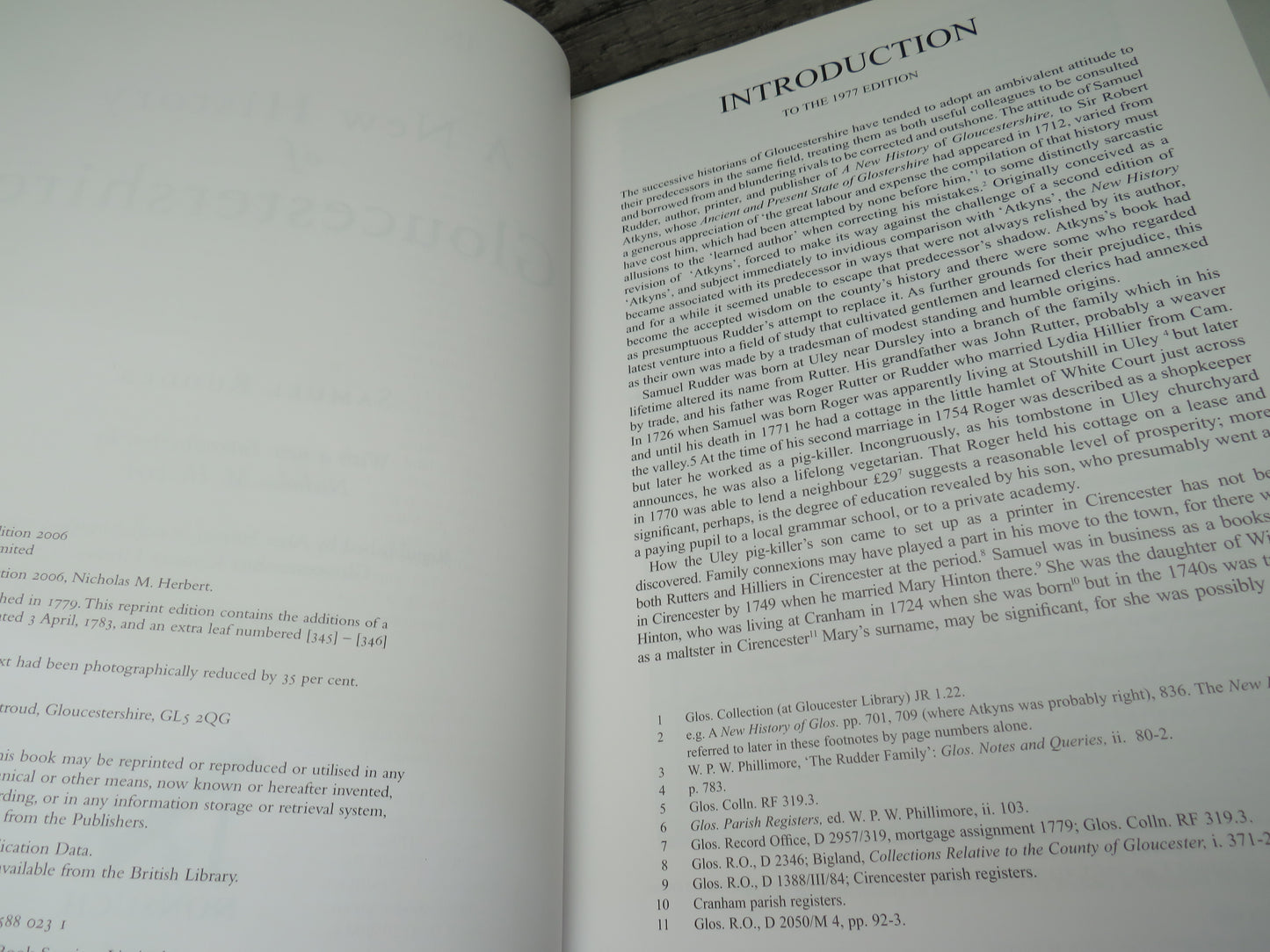 A New History of Gloucestershire By Samuel Rudder 2006