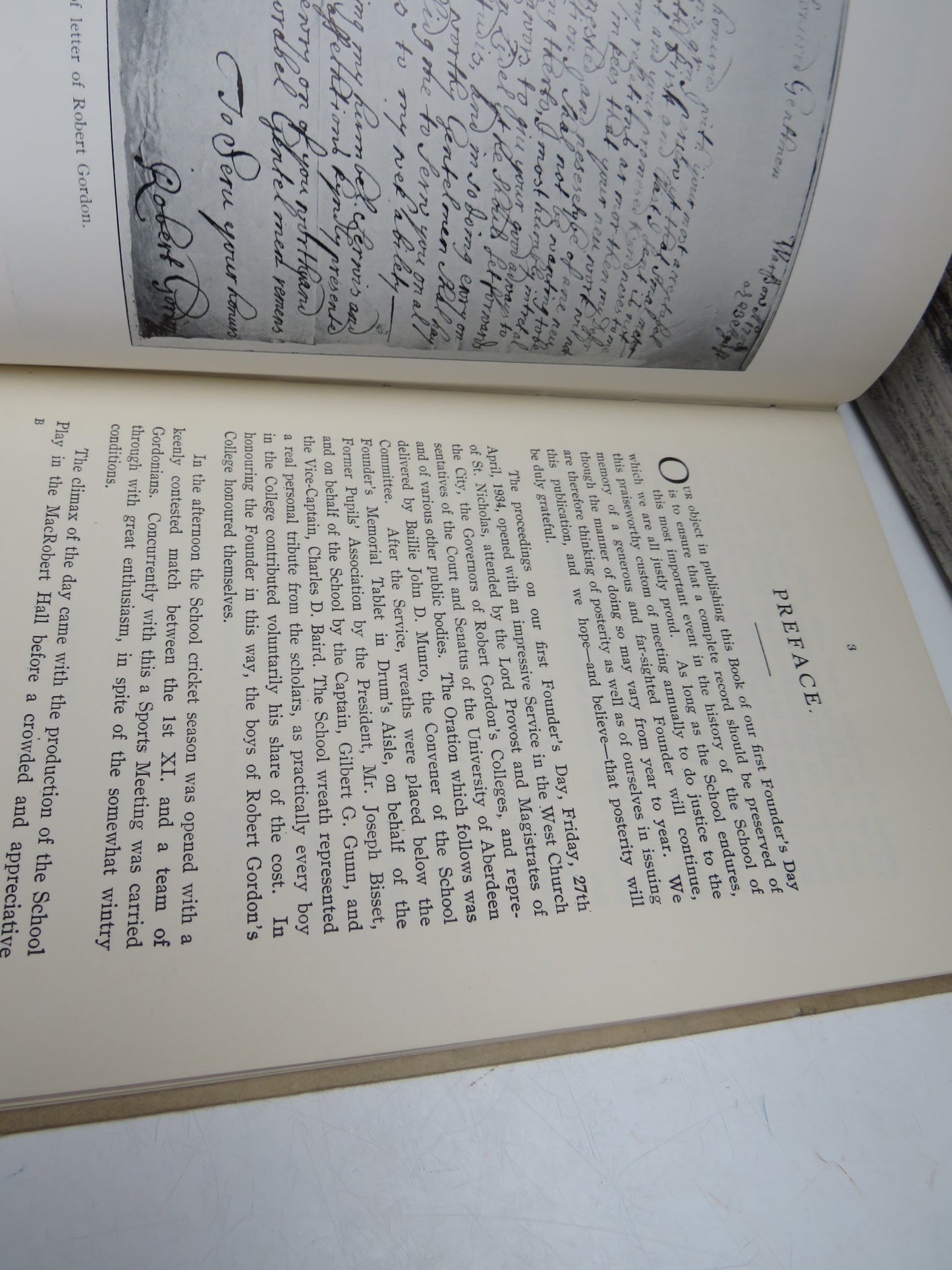 Robert Gordon's College The Book Of The First Founder's Day 1934