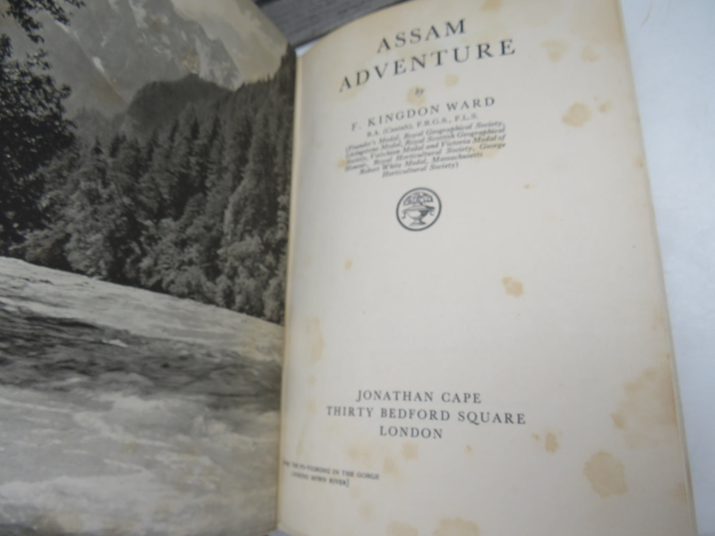Assam Adventure by F. Kingdon Ward (Travel & Exploration Book, 1941)
