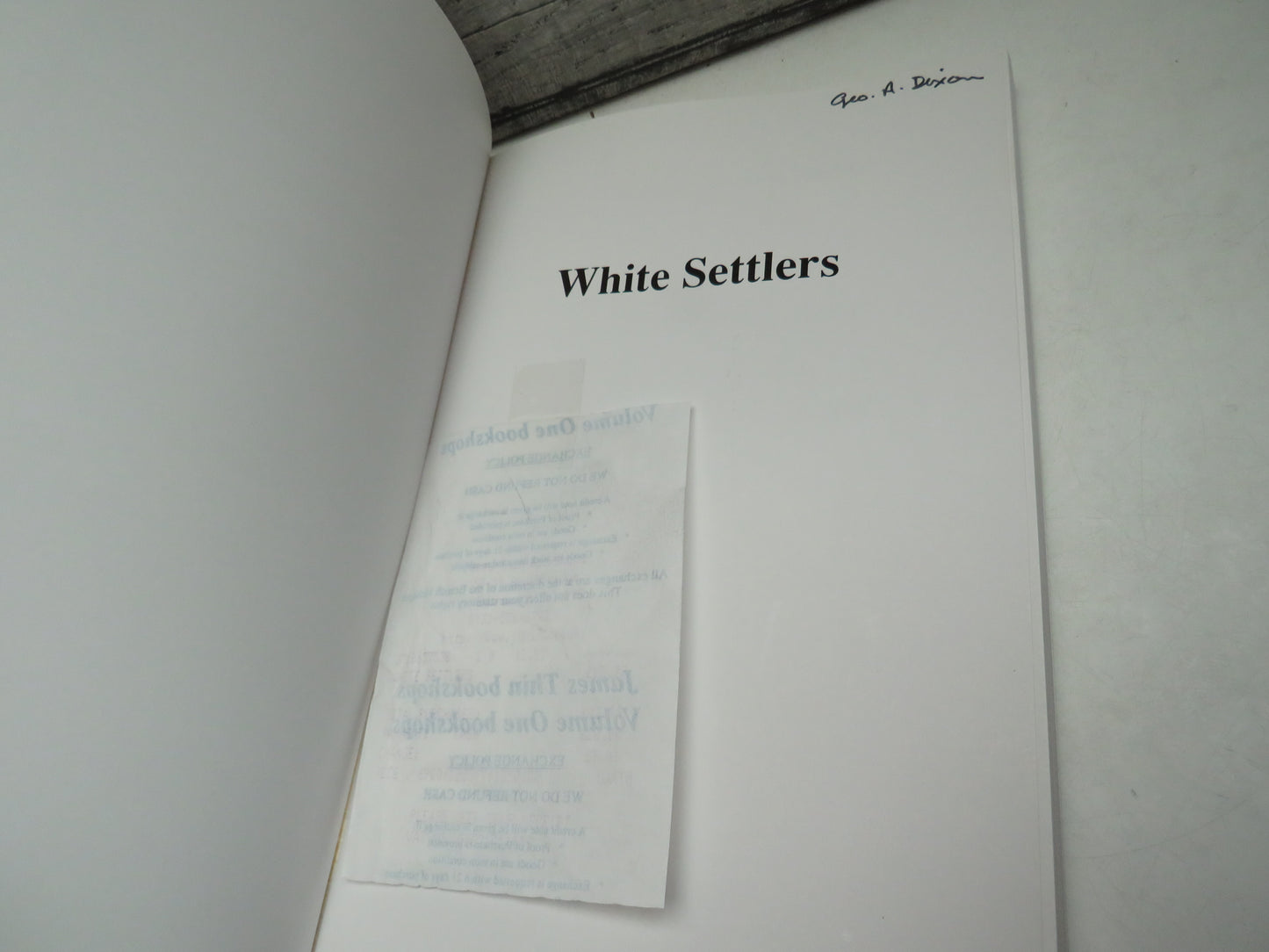 White Settlers The Impact Of Rural Repopulation In Scotland By Charles Jedrej and Mark Nuttall 1996