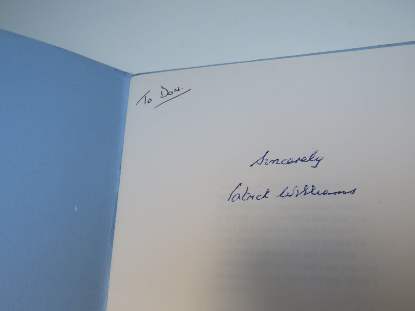 With Love and Friendship, Thoughts of A Loved One, An Anthology Patrick Williams 1982/83