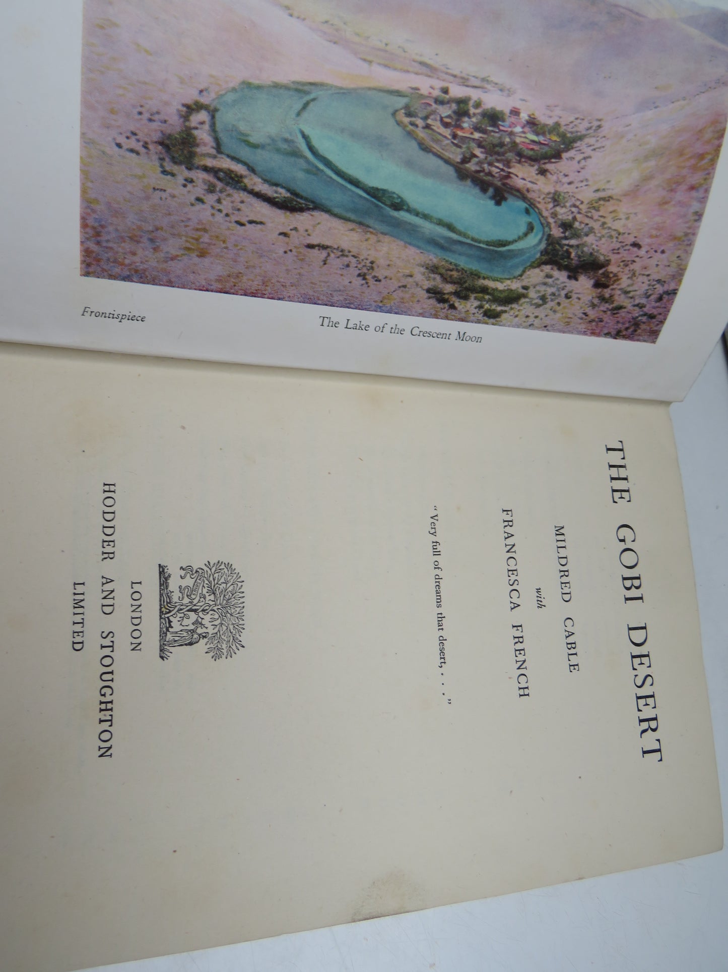 The Gobi Desert by Mildred Cable with Francesca French (Travel & Exploration Book, 1946)