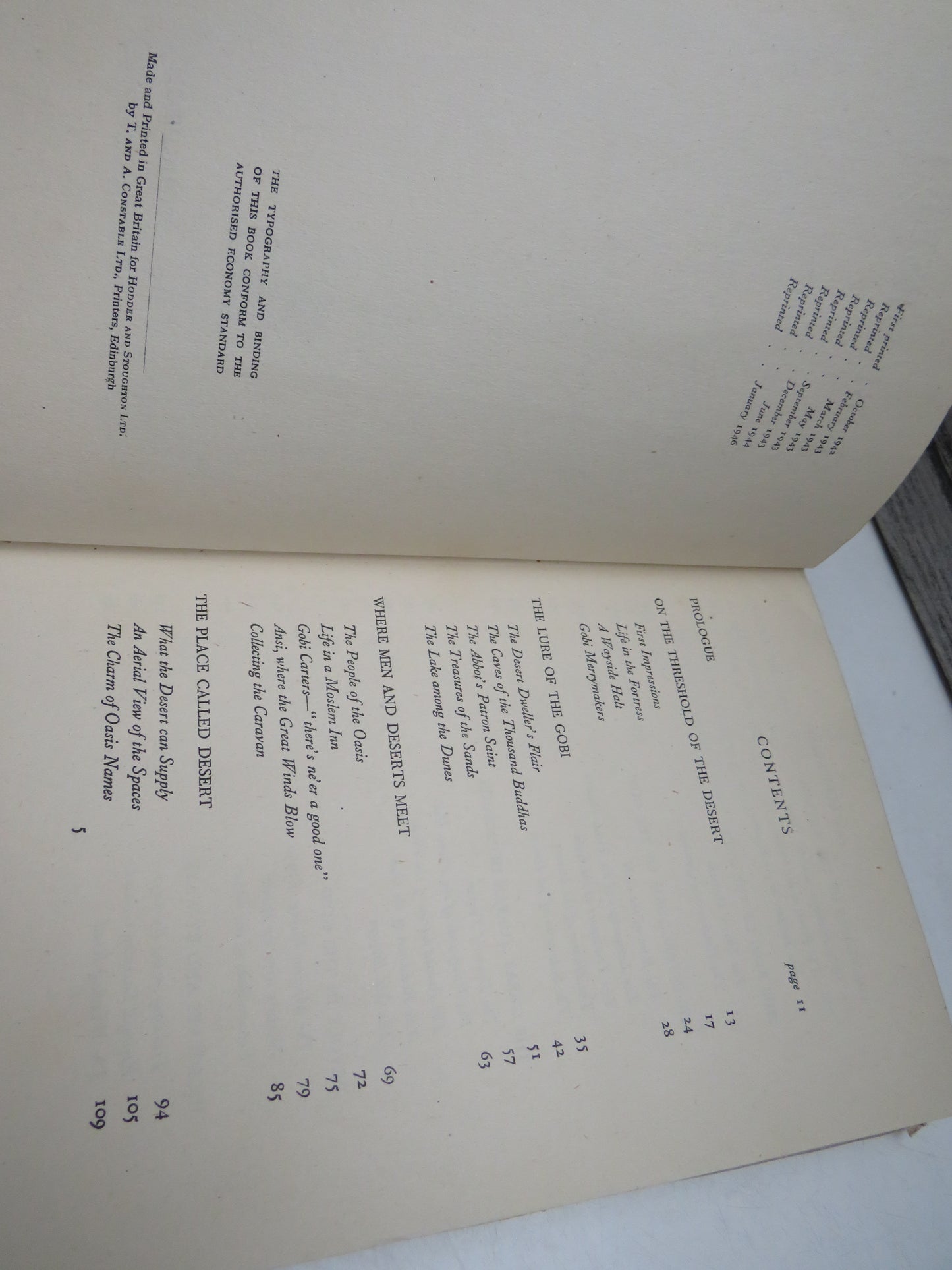 The Gobi Desert by Mildred Cable with Francesca French (Travel & Exploration Book, 1946)
