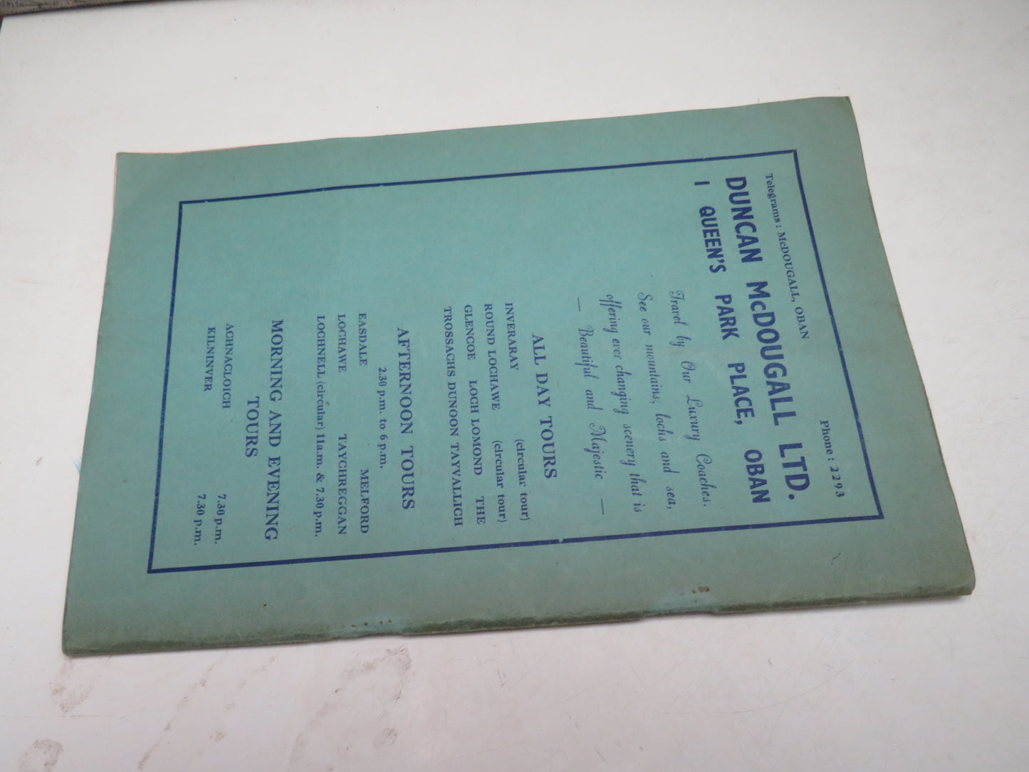 MacDonald's Guide To Oban And The District Around By J. W. N. Black
