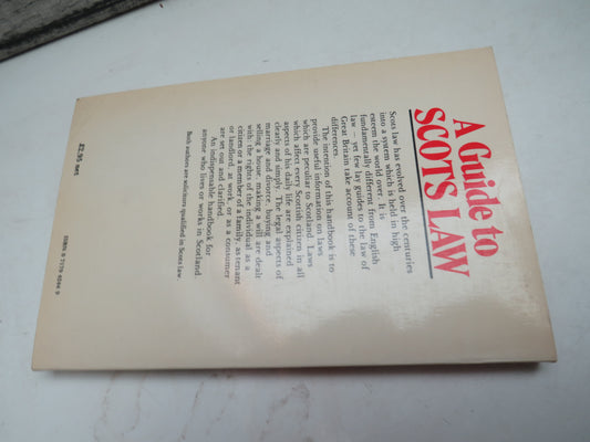 A Guide To Scots Law By Richard Keith & George Clark 1978
