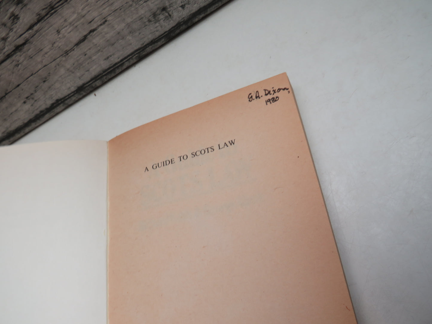 A Guide To Scots Law By Richard Keith & George Clark 1978