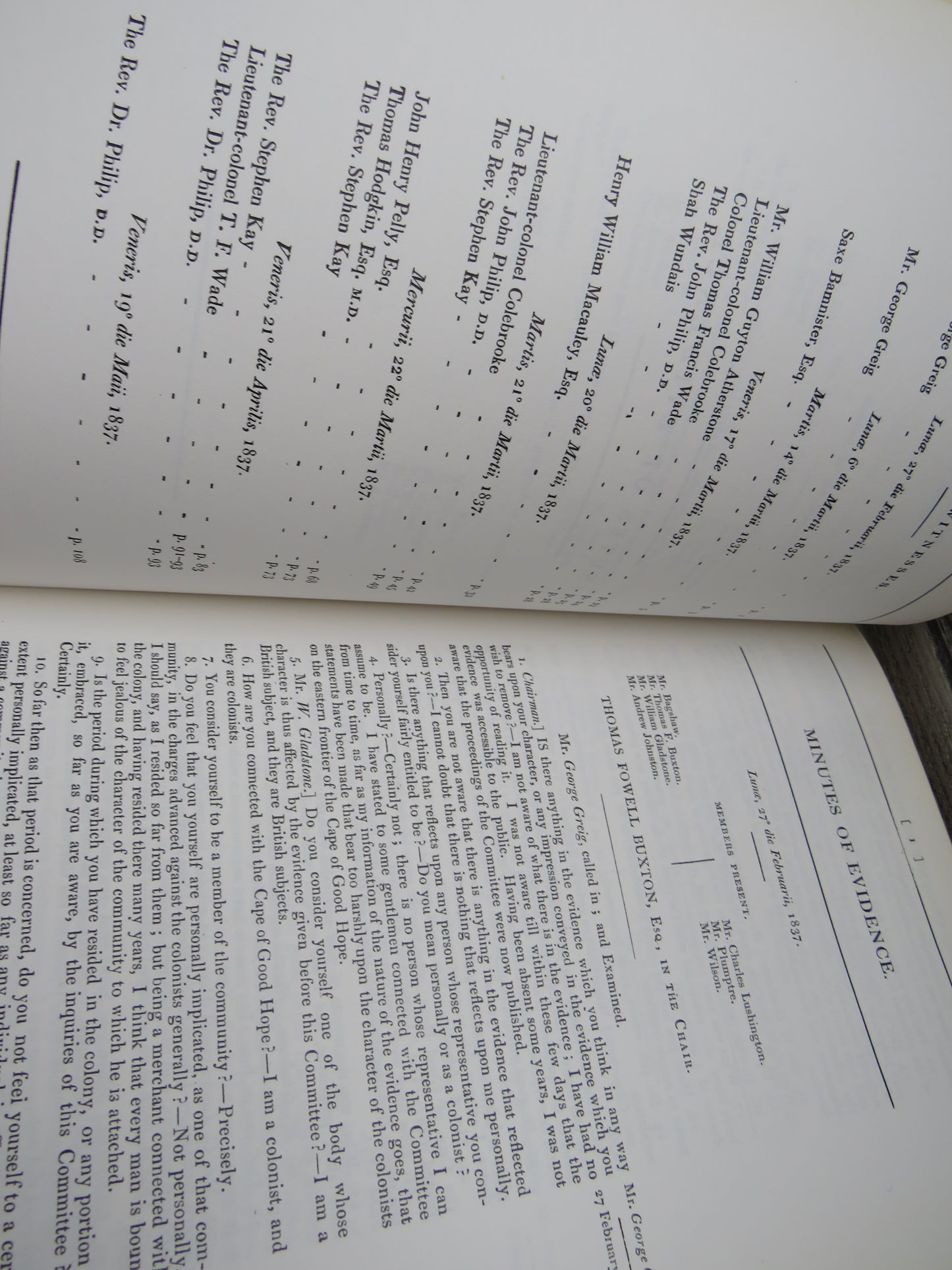 Report from the Select Committee on Aborigines (British Settlements) with the Minutes of Evidence, Appendix and Index by Parliament (History Book, 1966)