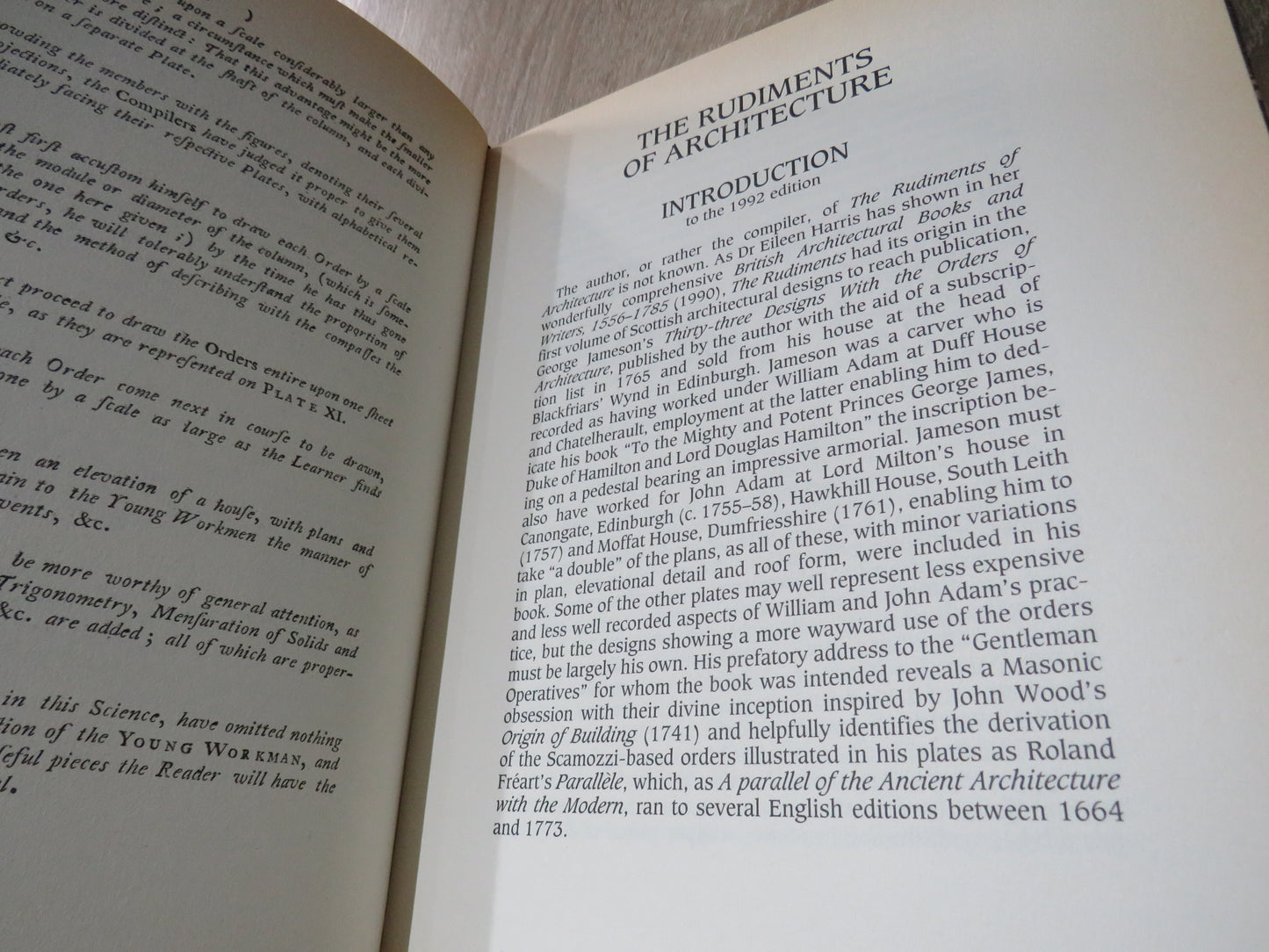 The Rudiments of Architecture: Or, The Young Workman's Instructor 1992 Edition