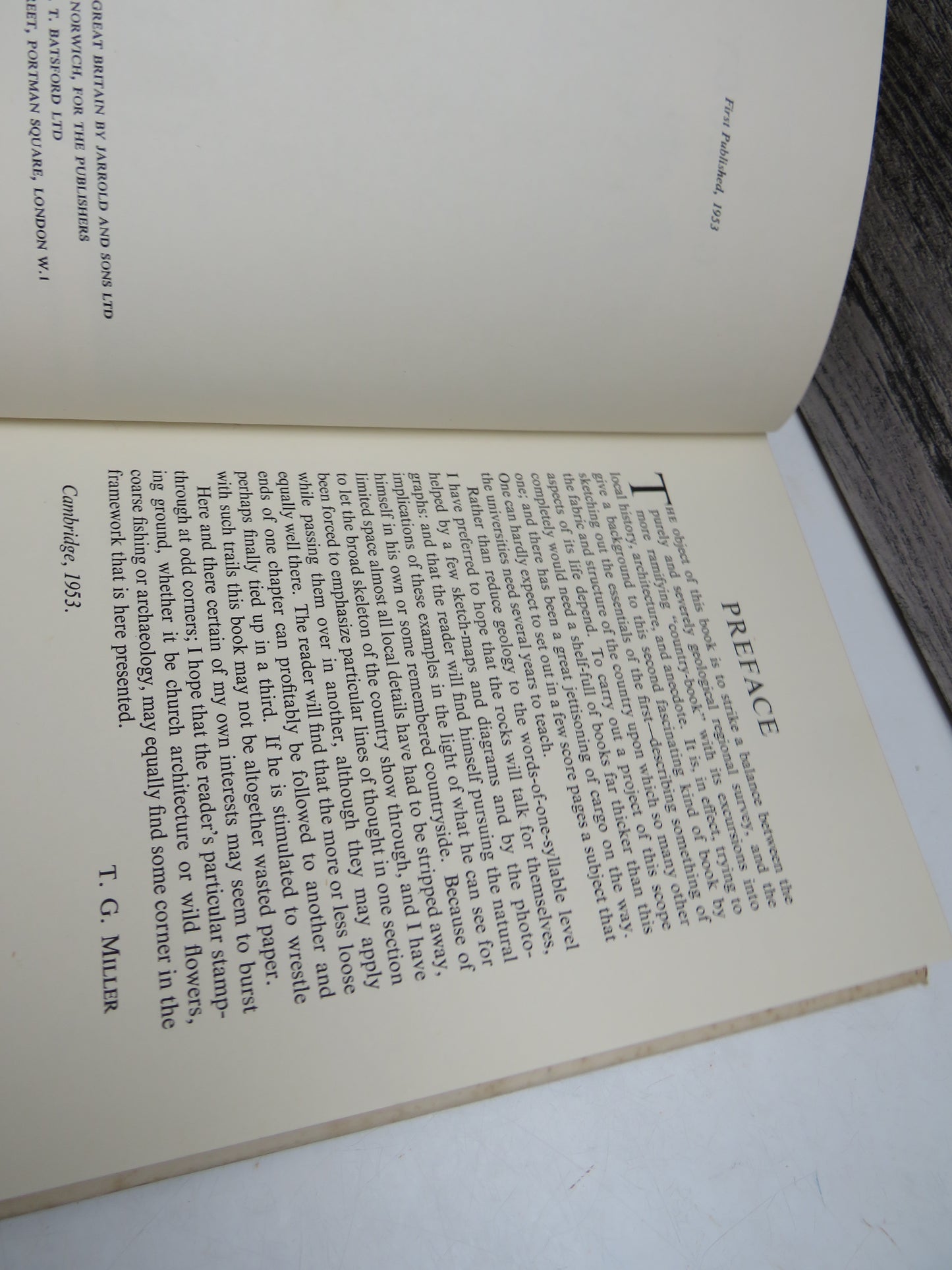 Geology & Scenery In Britain by T. G. Miller (Natural History Book, 1953)