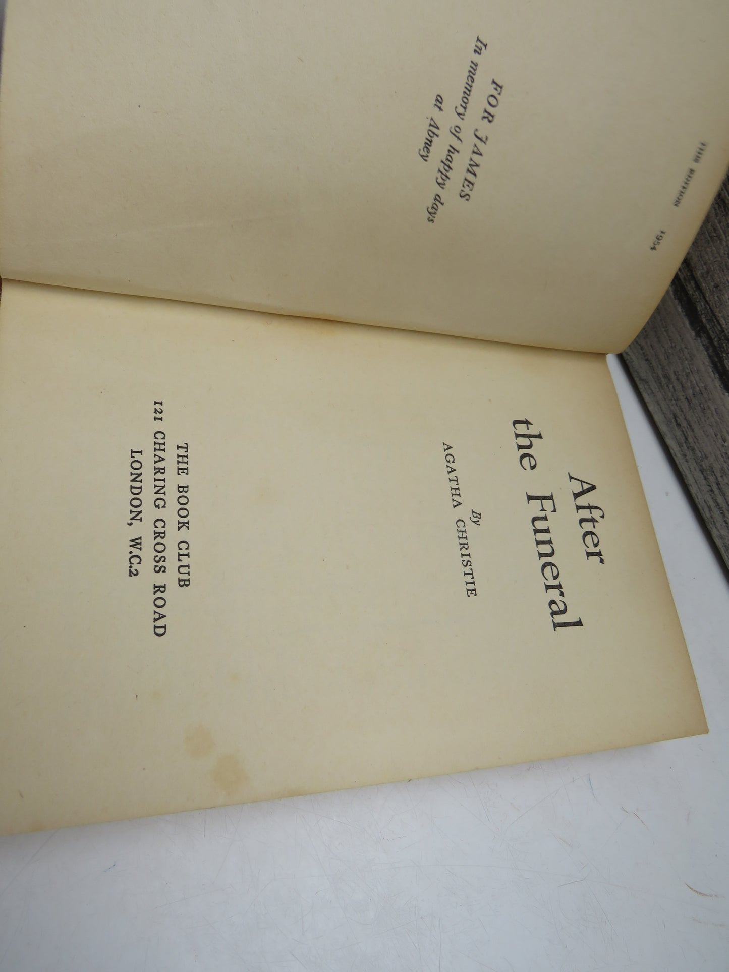 After The Funeral by Agatha Christie (Crime Fiction Book, 1954)