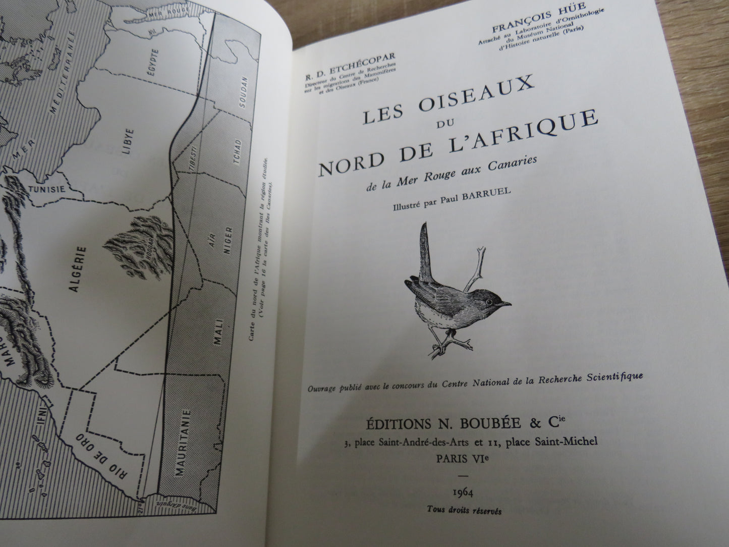 Les Oiseaux Du Nord De L'Afrique De La Mer Rouge Aux Canaries 1964
