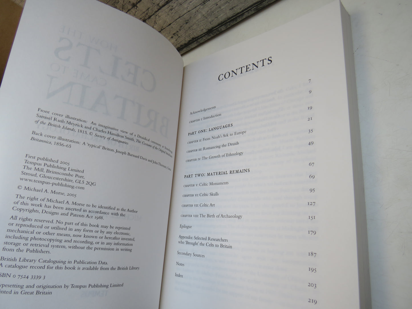 How The Celts Came To Britain Druids, Ancient Skulls and The Birth of Archaeology By Michael A. Morse 2005