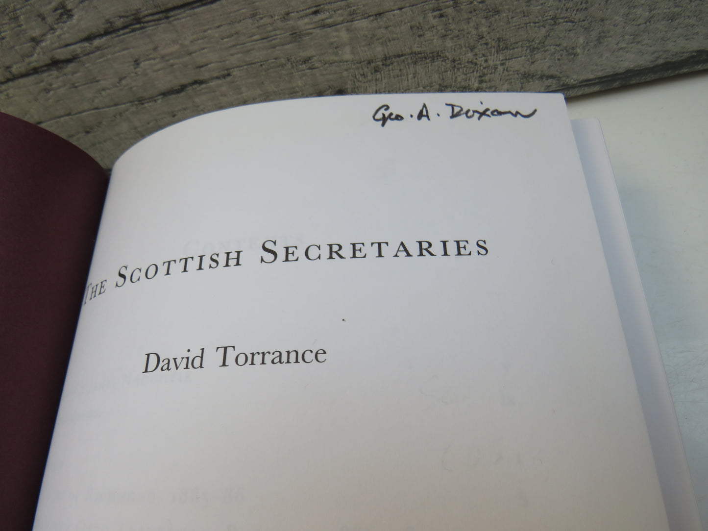 The Scottish Secretaries By David Torrance 2006