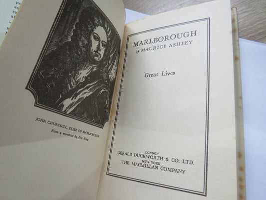 Marlborough By Maurice Ashley 1957