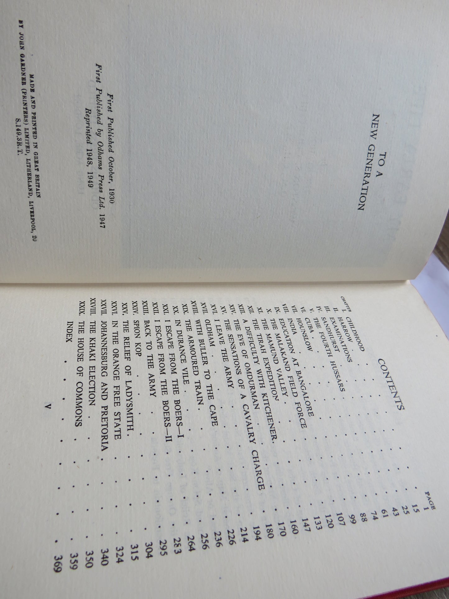 4 Volumes By Winston Churchill Step By Step, Thoughts and Adventures, Great Contemporaries, My Early Life 1949